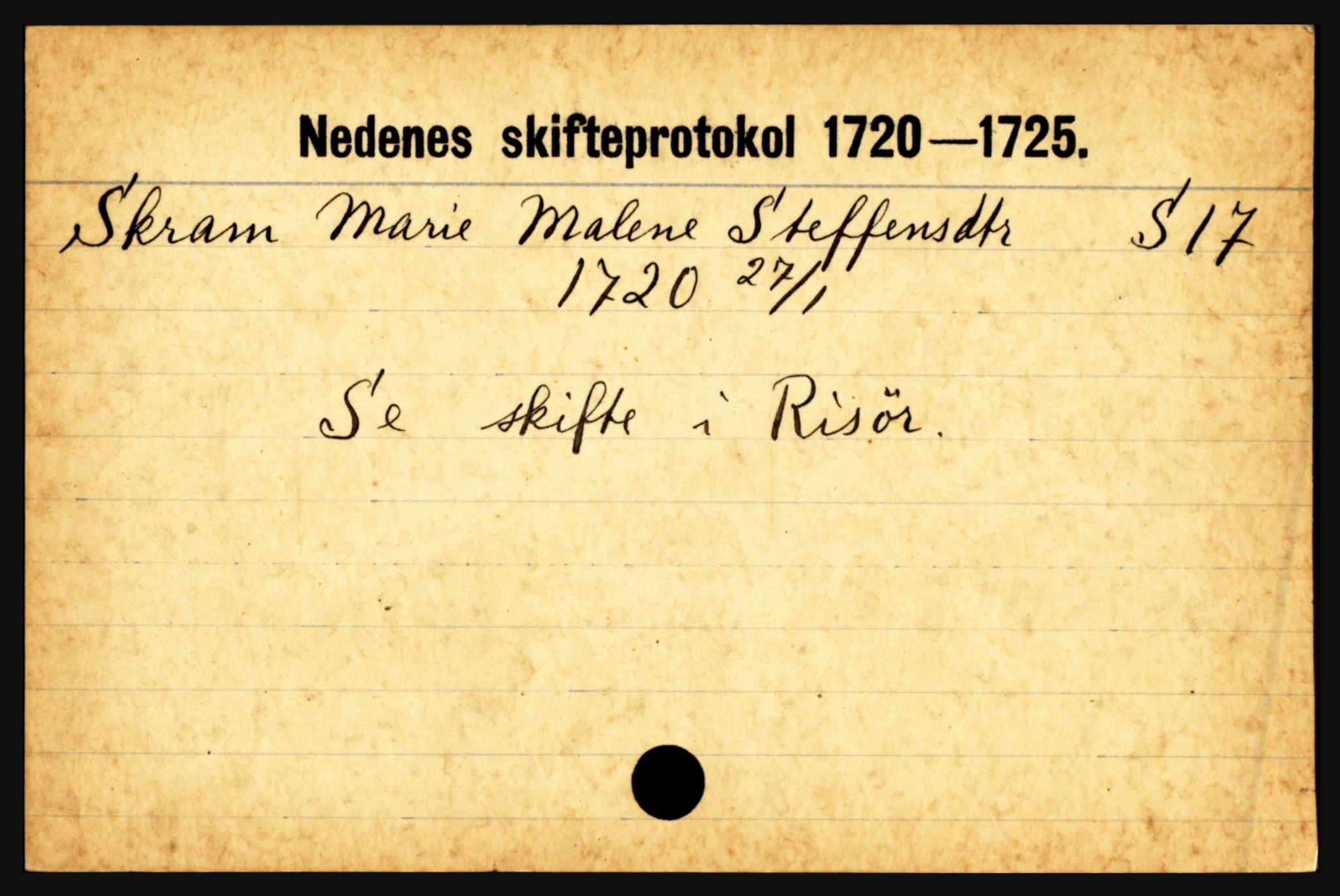 Nedenes sorenskriveri før 1824, AV/SAK-1221-0007/H, s. 27183