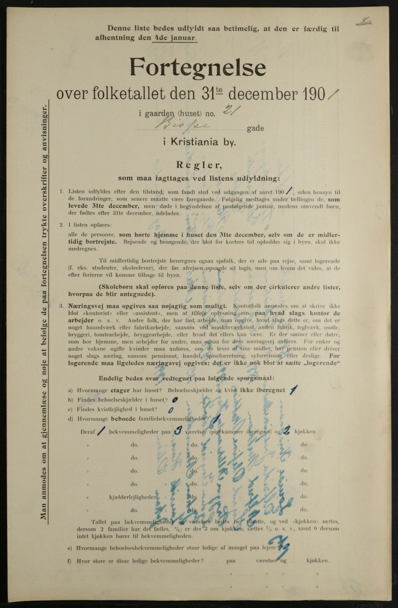 OBA, Kommunal folketelling 31.12.1901 for Kristiania kjøpstad, 1901, s. 930