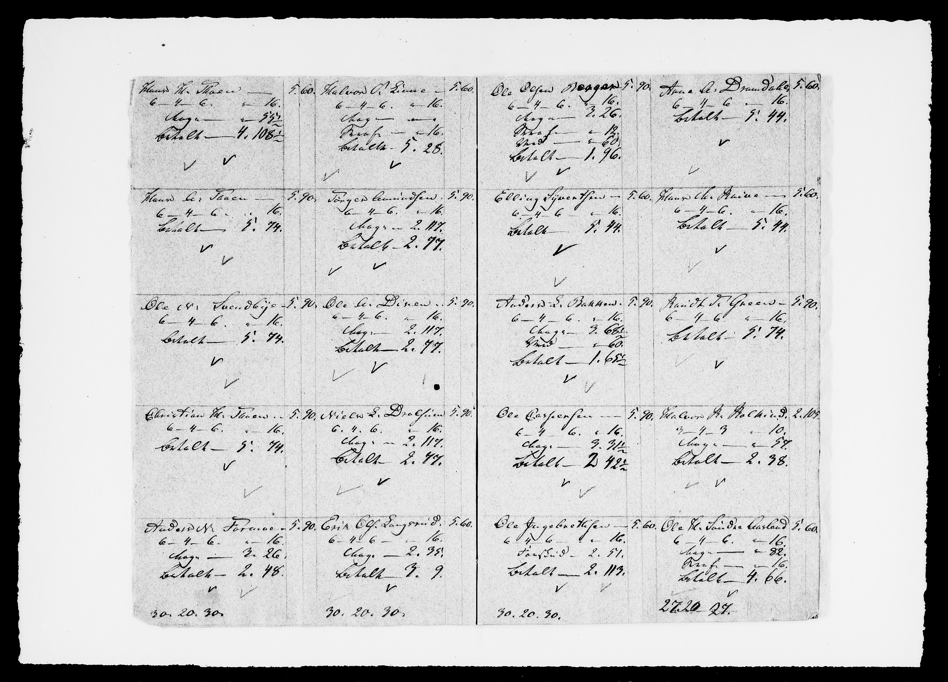 Modums Blaafarveværk, AV/RA-PA-0157/G/Gd/Gdd/L0292/0001: -- / Lønningslister for gruvene, 1828, s. 5