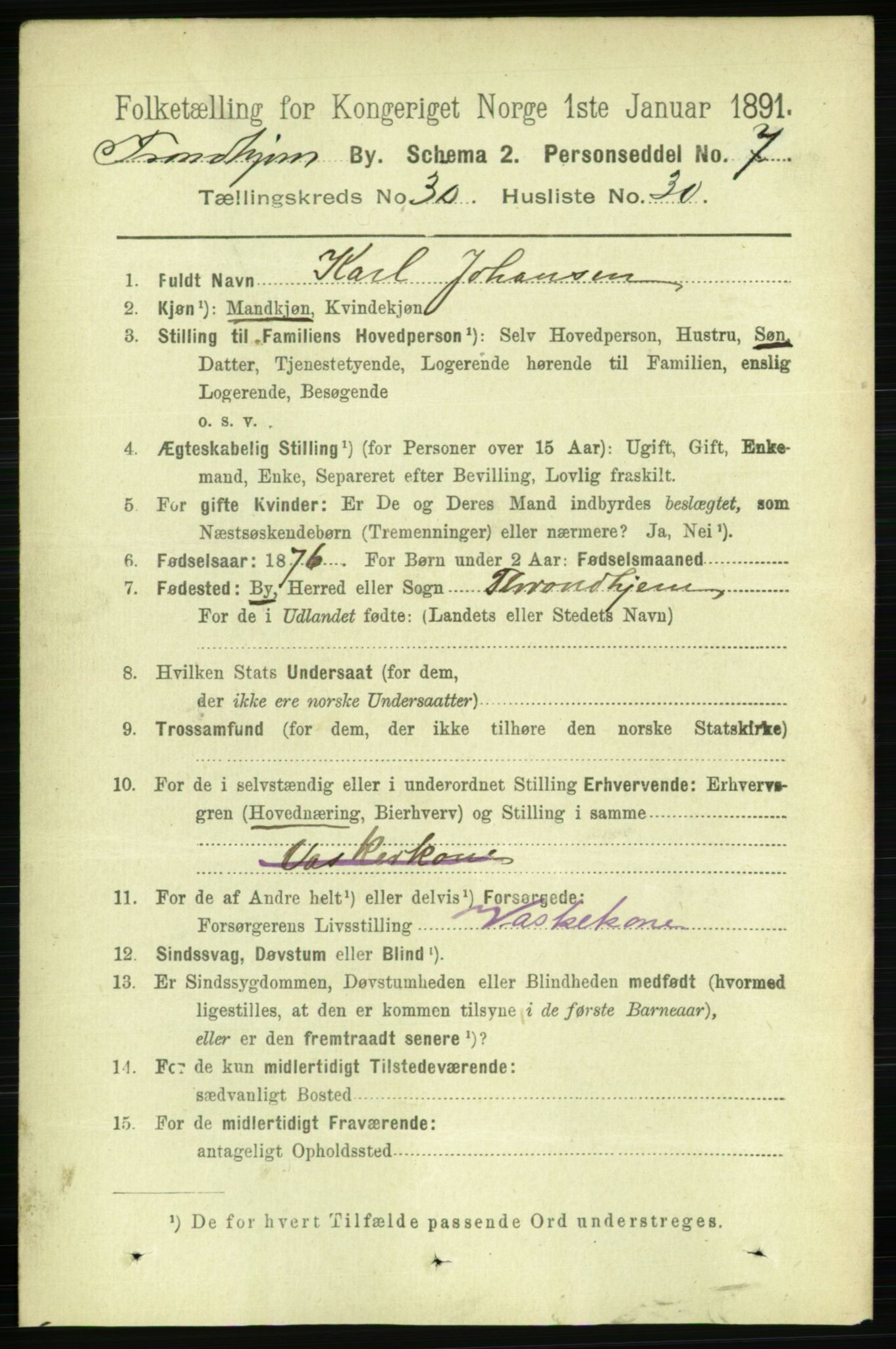 RA, Folketelling 1891 for 1601 Trondheim kjøpstad, 1891, s. 22767