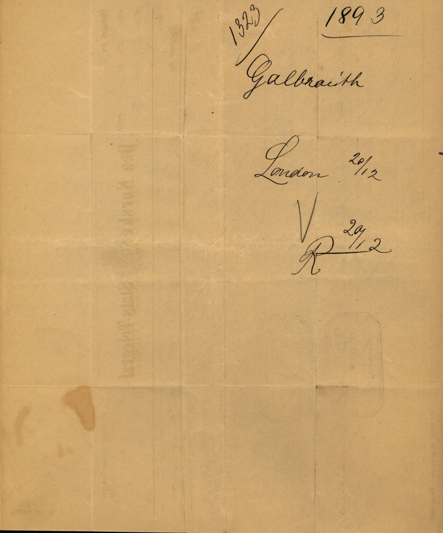 Pa 63 - Østlandske skibsassuranceforening, VEMU/A-1079/G/Ga/L0030/0001: Havaridokumenter / Leif, Korsvei, Margret, Mangerton, Mathilde, Island, Andover, 1893, s. 175