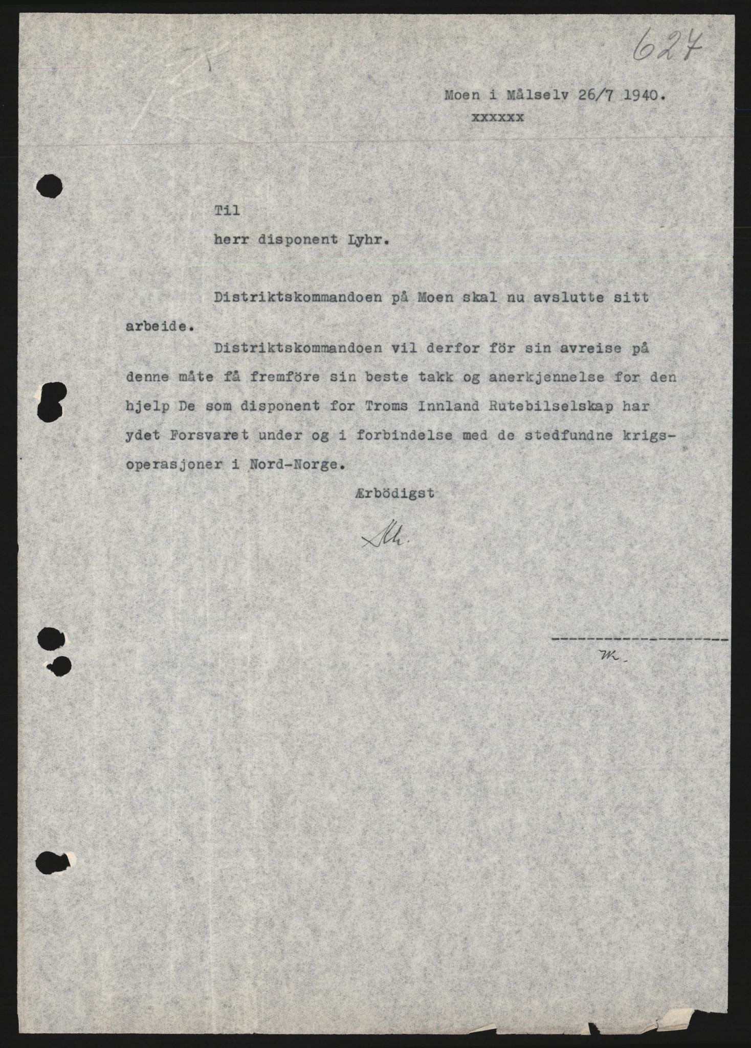 Forsvaret, Forsvarets krigshistoriske avdeling, AV/RA-RAFA-2017/Y/Yb/L0127: II-C-11-600  -  6. Distriktskommando, 1940, s. 714