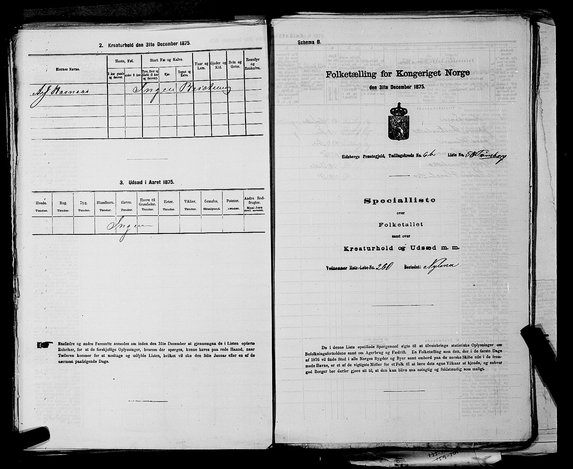 RA, Folketelling 1875 for 0125P Eidsberg prestegjeld, 1875, s. 1316