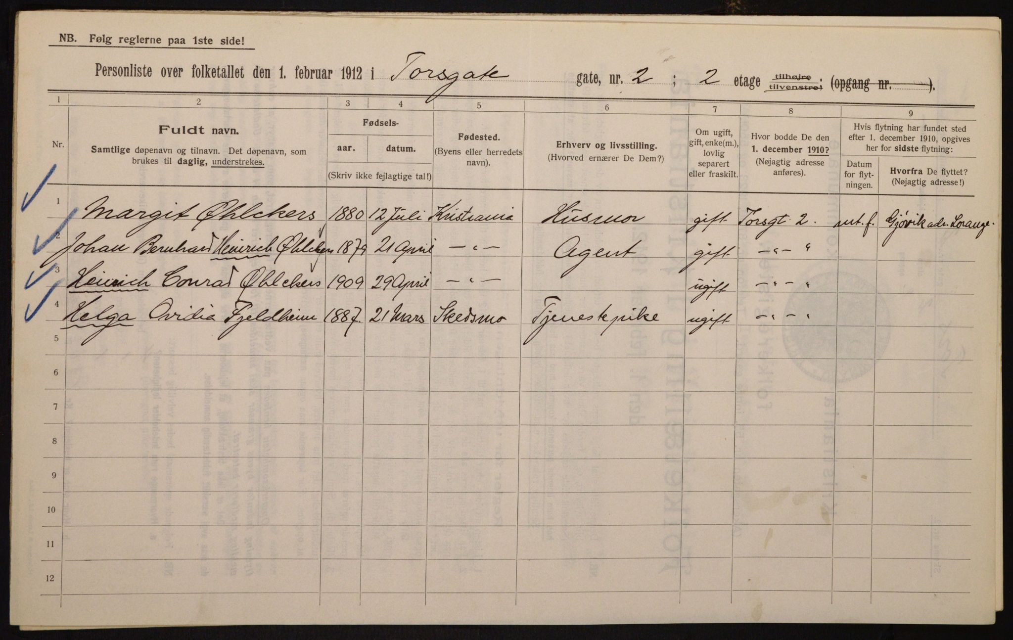 OBA, Kommunal folketelling 1.2.1912 for Kristiania, 1912, s. 114328