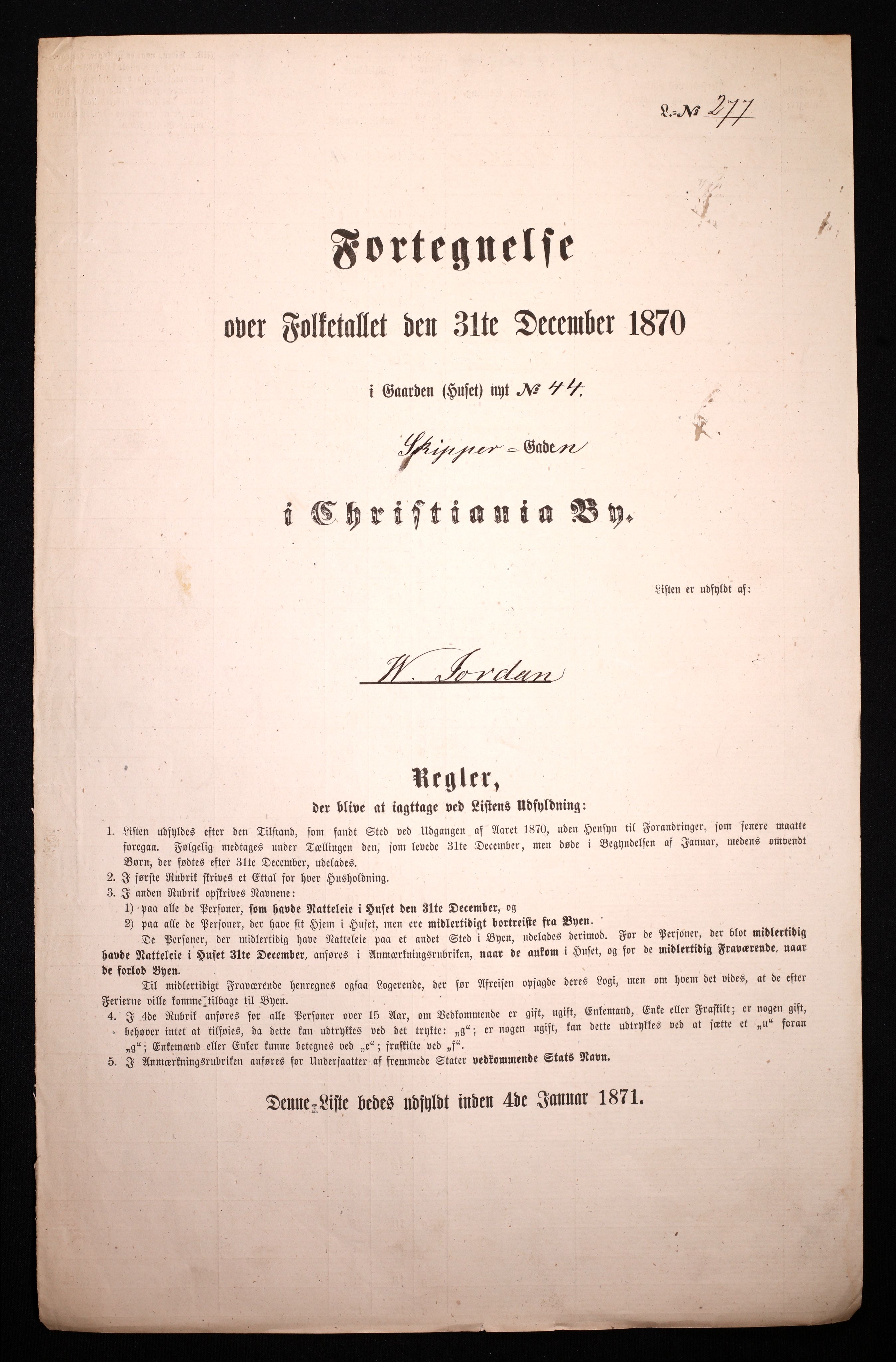 RA, Folketelling 1870 for 0301 Kristiania kjøpstad, 1870, s. 3409