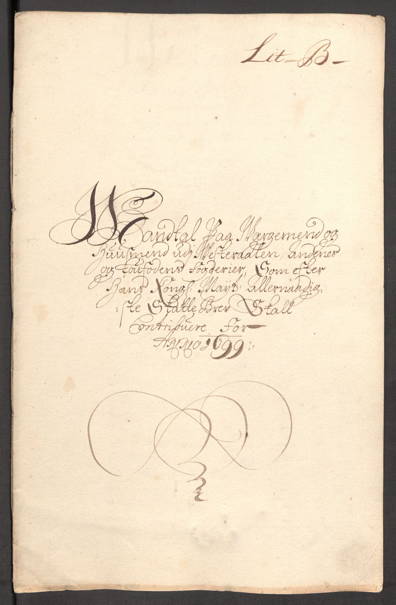 Rentekammeret inntil 1814, Reviderte regnskaper, Fogderegnskap, AV/RA-EA-4092/R67/L4678: Fogderegnskap Vesterålen, Andenes og Lofoten, 1696-1708, s. 269