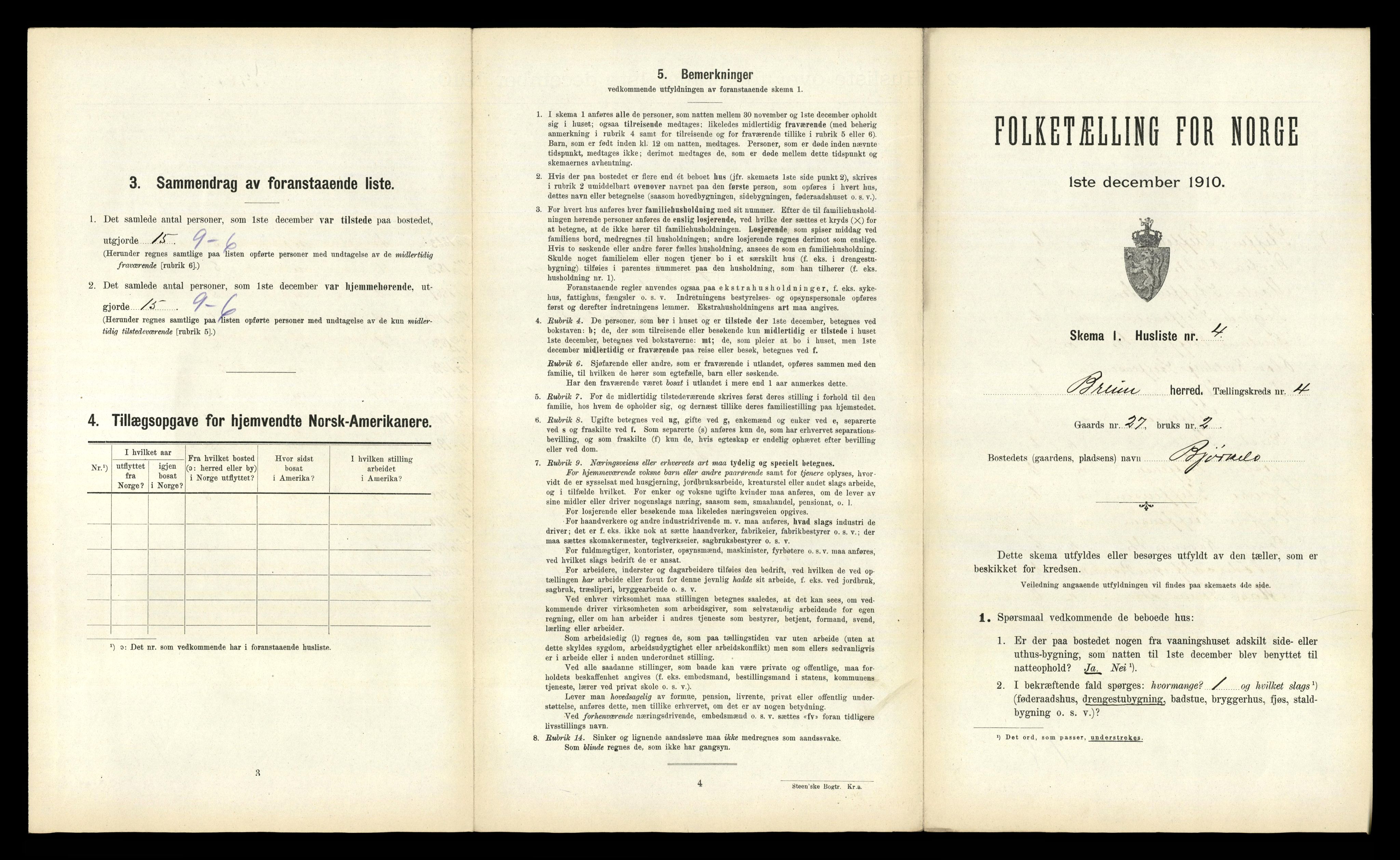 RA, Folketelling 1910 for 1446 Breim herred, 1910, s. 408