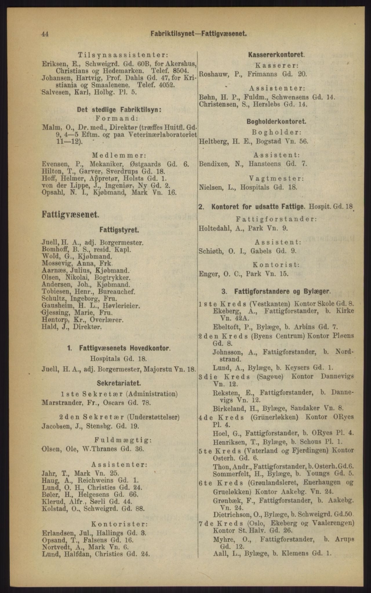 Kristiania/Oslo adressebok, PUBL/-, 1903, s. 44