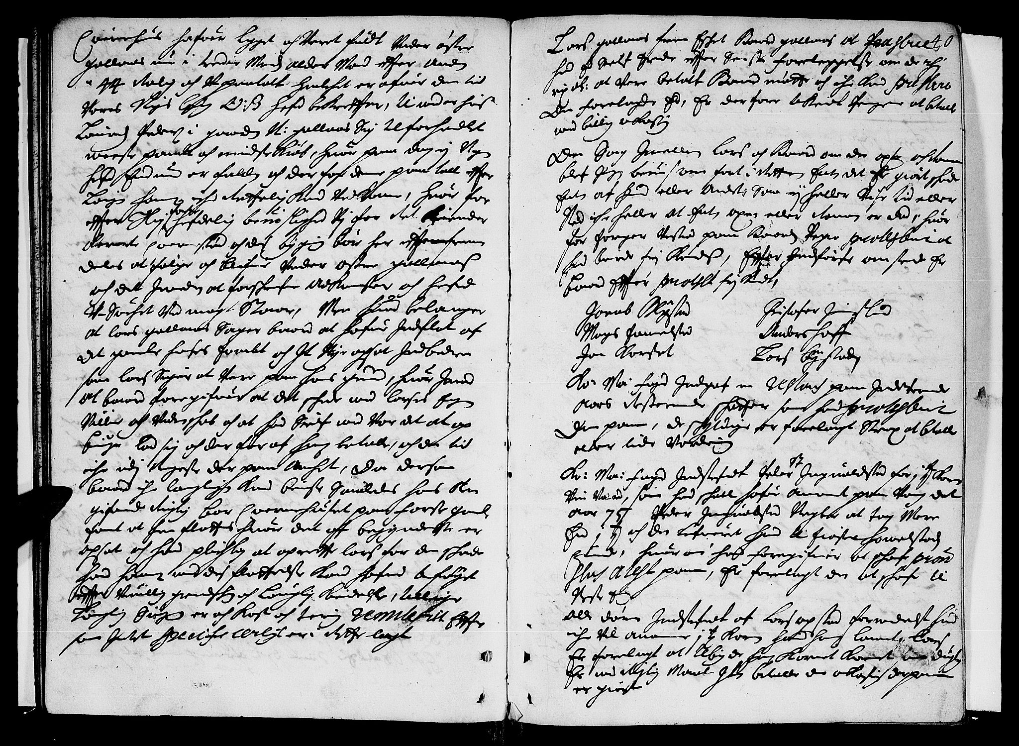 Hedemarken sorenskriveri, SAH/TING-034/G/Gb/L0013: Tingbok, 1677, s. 39b-40a