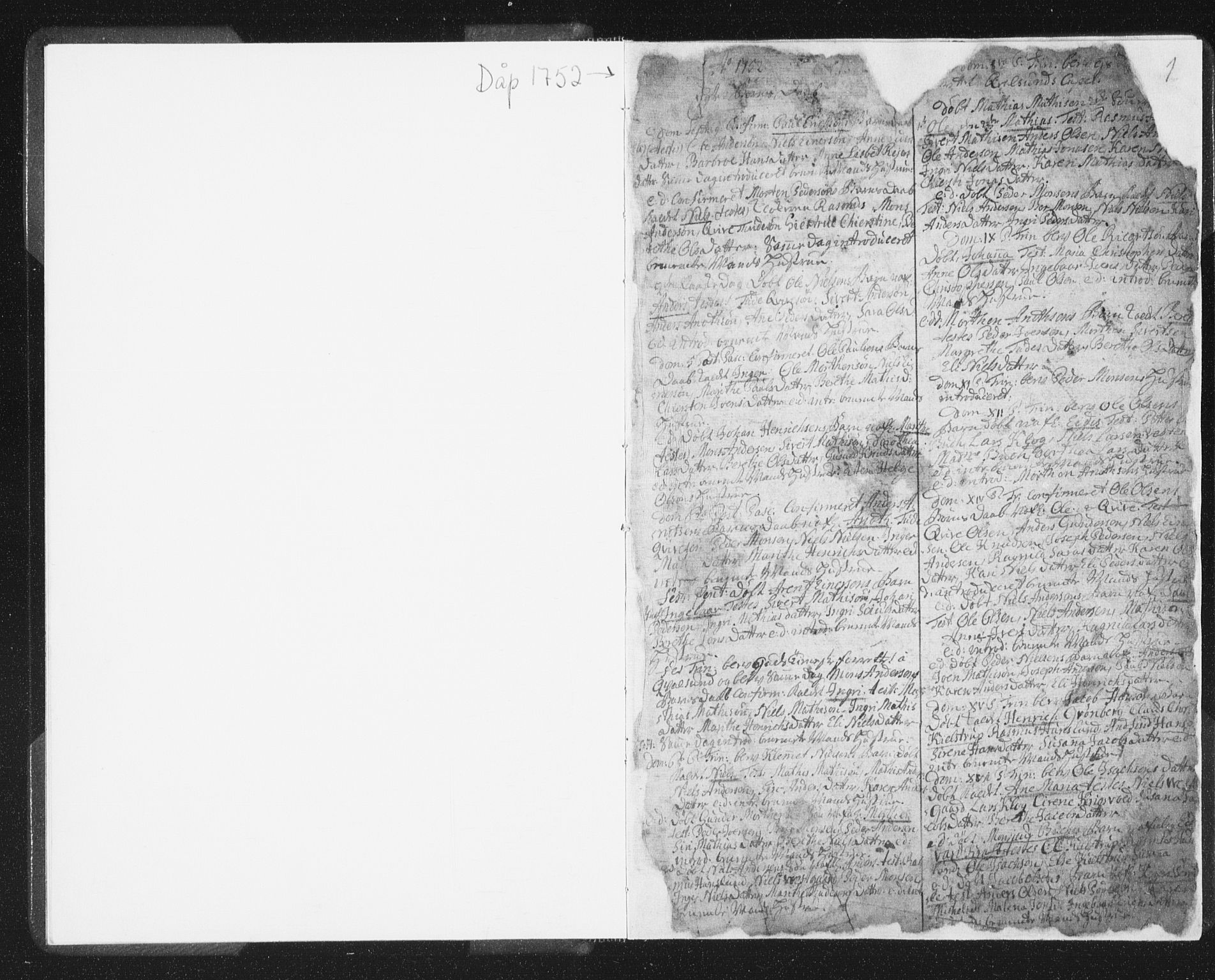 Hammerfest sokneprestkontor, SATØ/S-1347/H/Ha/L0002.kirke: Ministerialbok nr. 2, 1751-1821, s. 1