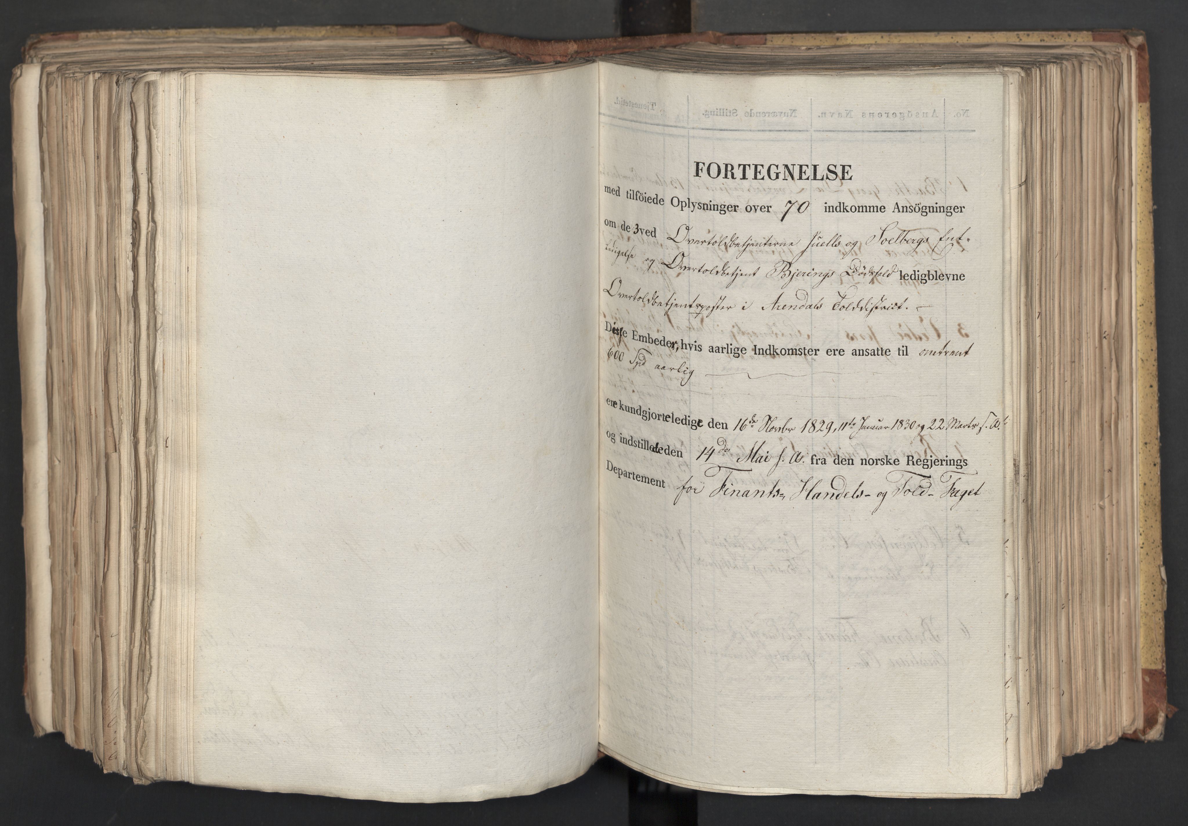 Statsrådsavdelingen i Stockholm, AV/RA-S-1003/D/Da/L0065: Regjeringsinnstillinger nr. 1-239, 1830, s. 548