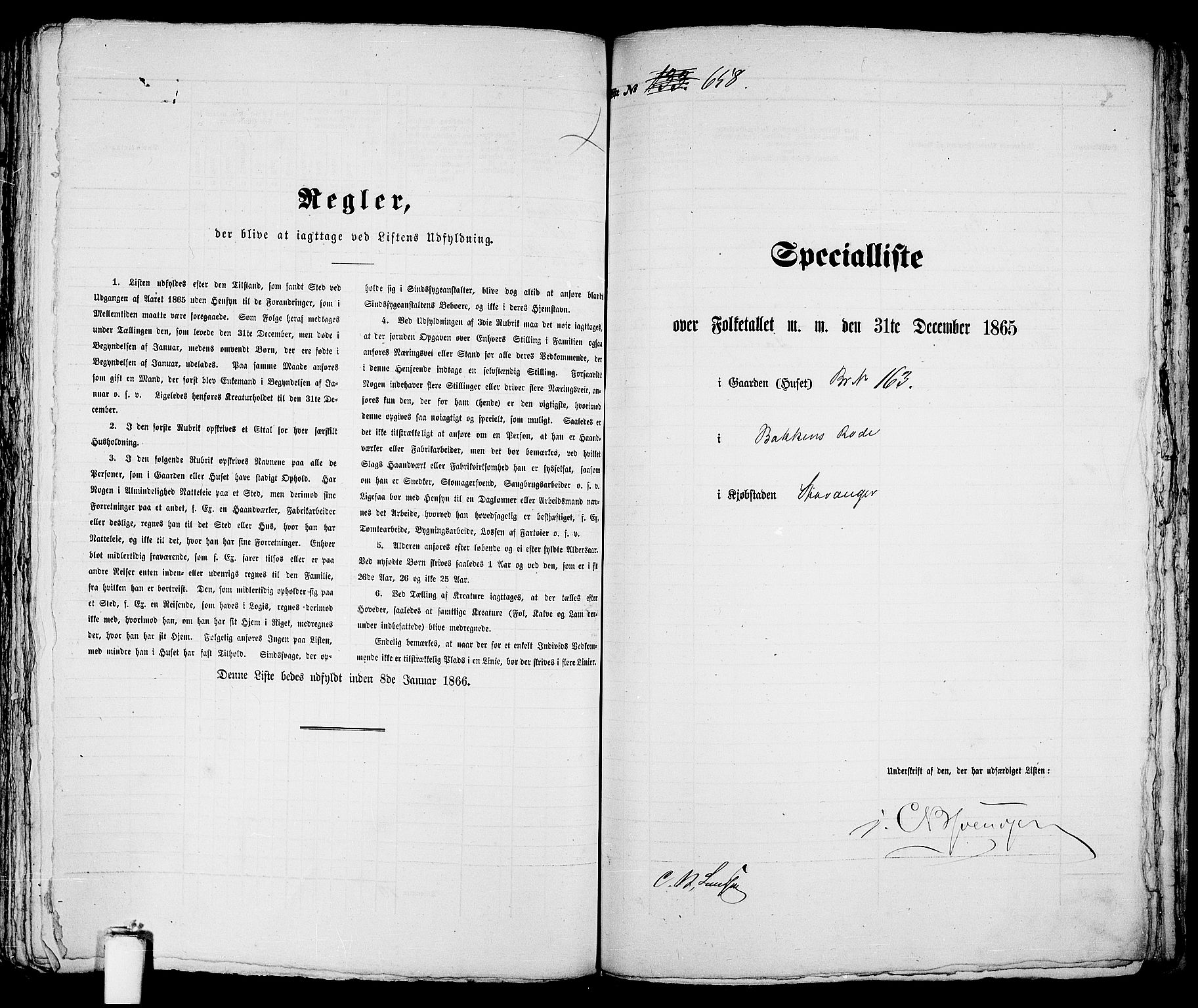 RA, Folketelling 1865 for 1103 Stavanger kjøpstad, 1865, s. 1346