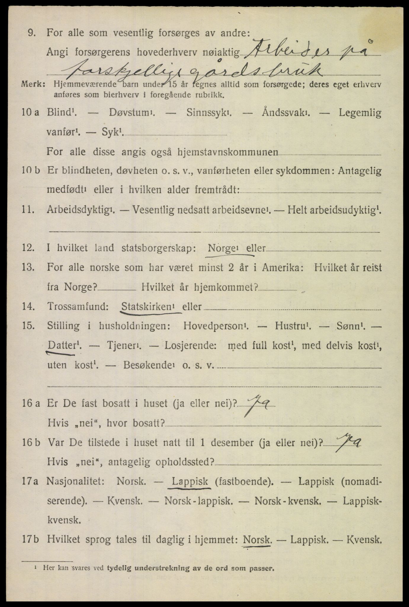 SAT, Folketelling 1920 for 1851 Lødingen herred, 1920, s. 6954