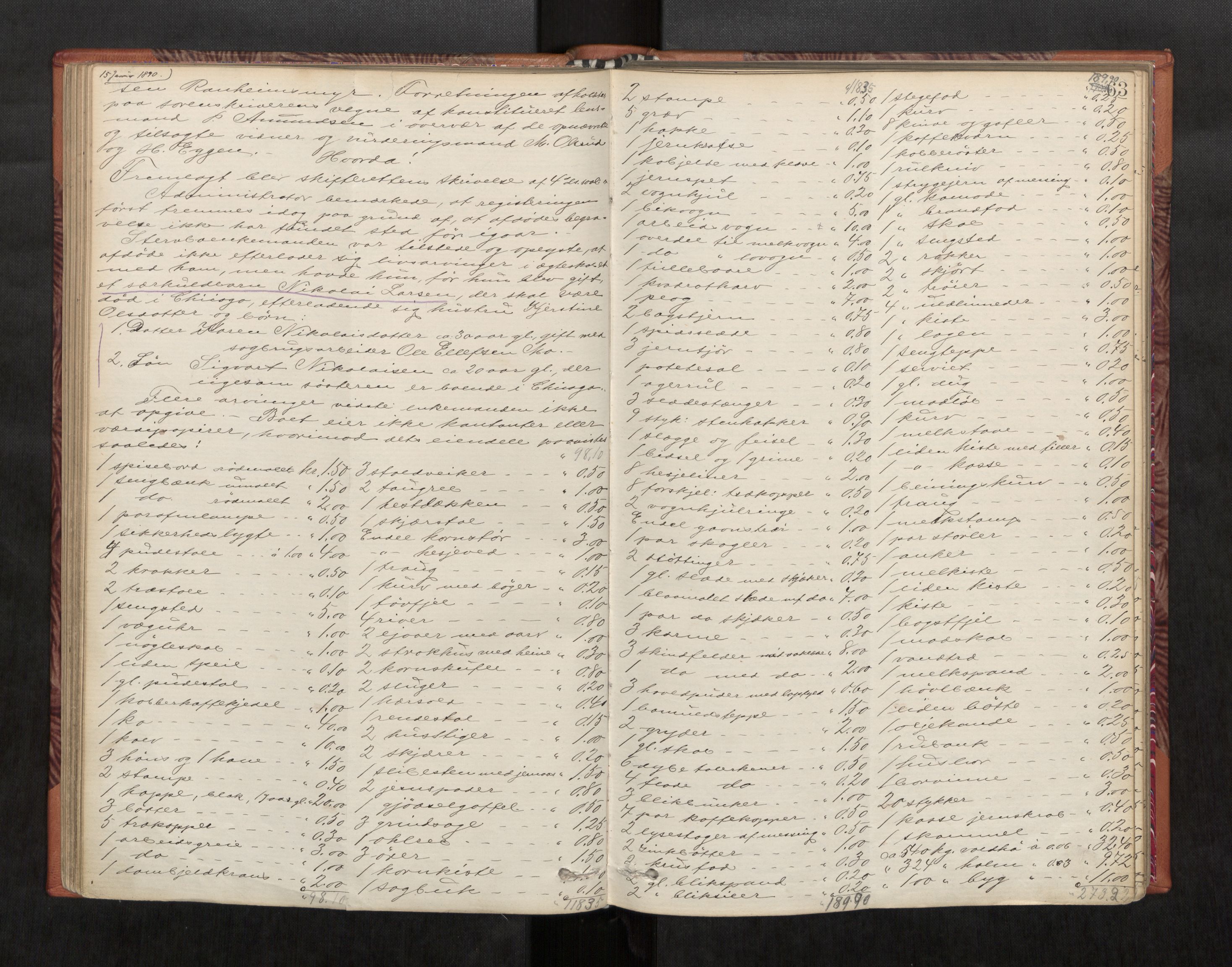 Strinda og Selbu sorenskriveri, AV/SAT-A-0015/3/3C/L0004: Skifteregistreringsprot., 1881-1906, s. 63
