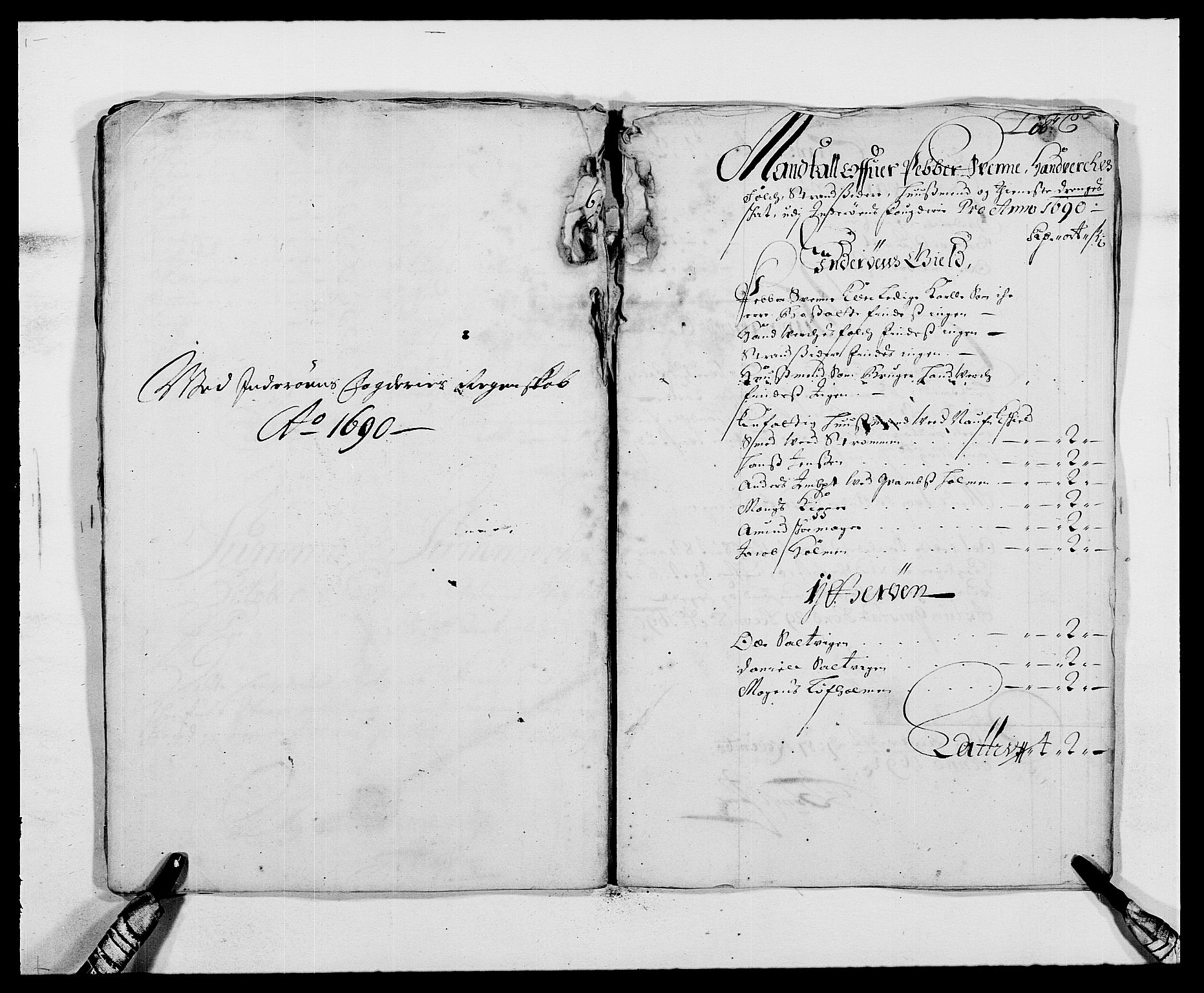 Rentekammeret inntil 1814, Reviderte regnskaper, Fogderegnskap, AV/RA-EA-4092/R63/L4307: Fogderegnskap Inderøy, 1690-1691, s. 80