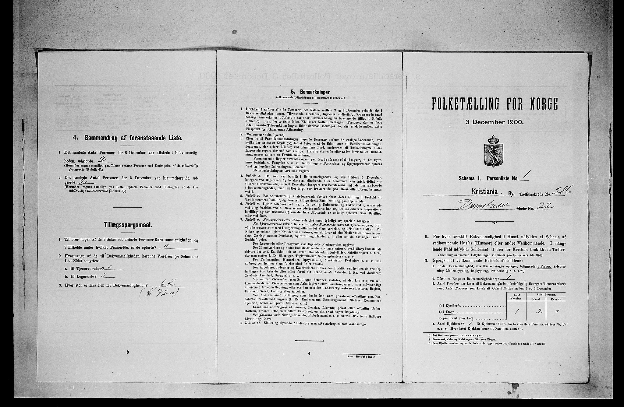 SAO, Folketelling 1900 for 0301 Kristiania kjøpstad, 1900, s. 14931
