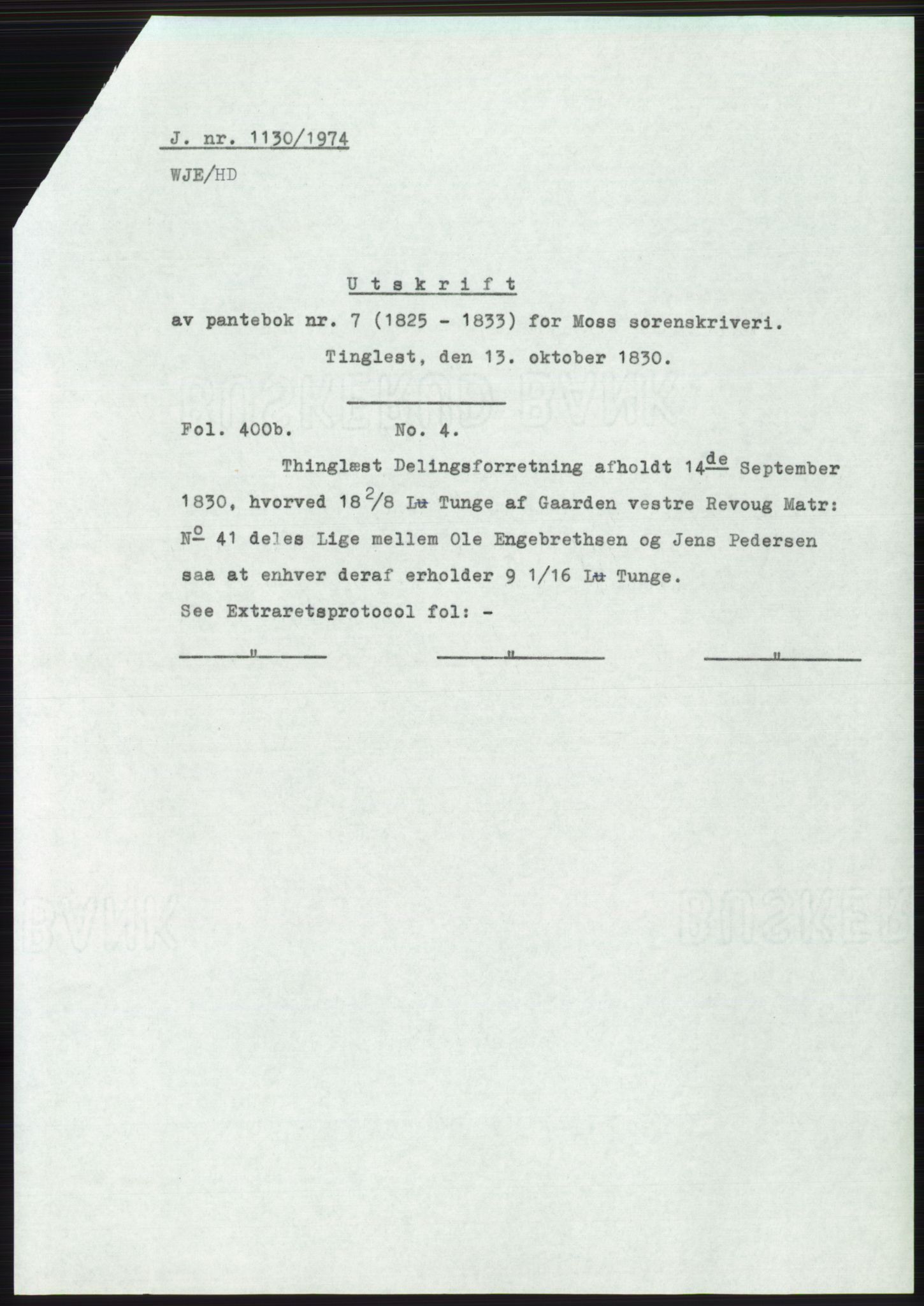 Statsarkivet i Oslo, SAO/A-10621/Z/Zd/L0033: Avskrifter, j.nr 15-2287/1974, 1974, s. 249