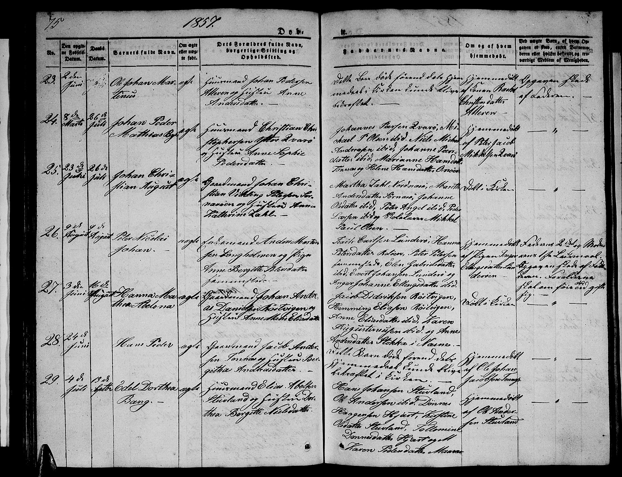 Ministerialprotokoller, klokkerbøker og fødselsregistre - Nordland, SAT/A-1459/839/L0572: Klokkerbok nr. 839C02, 1841-1873, s. 75