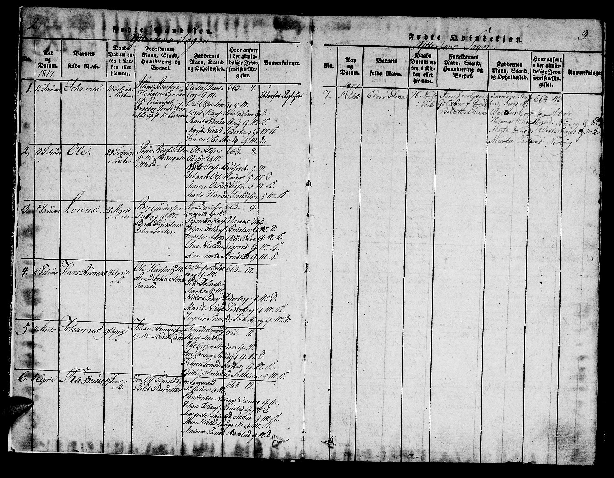 Ministerialprotokoller, klokkerbøker og fødselsregistre - Nord-Trøndelag, SAT/A-1458/722/L0217: Ministerialbok nr. 722A04, 1817-1842, s. 2-3