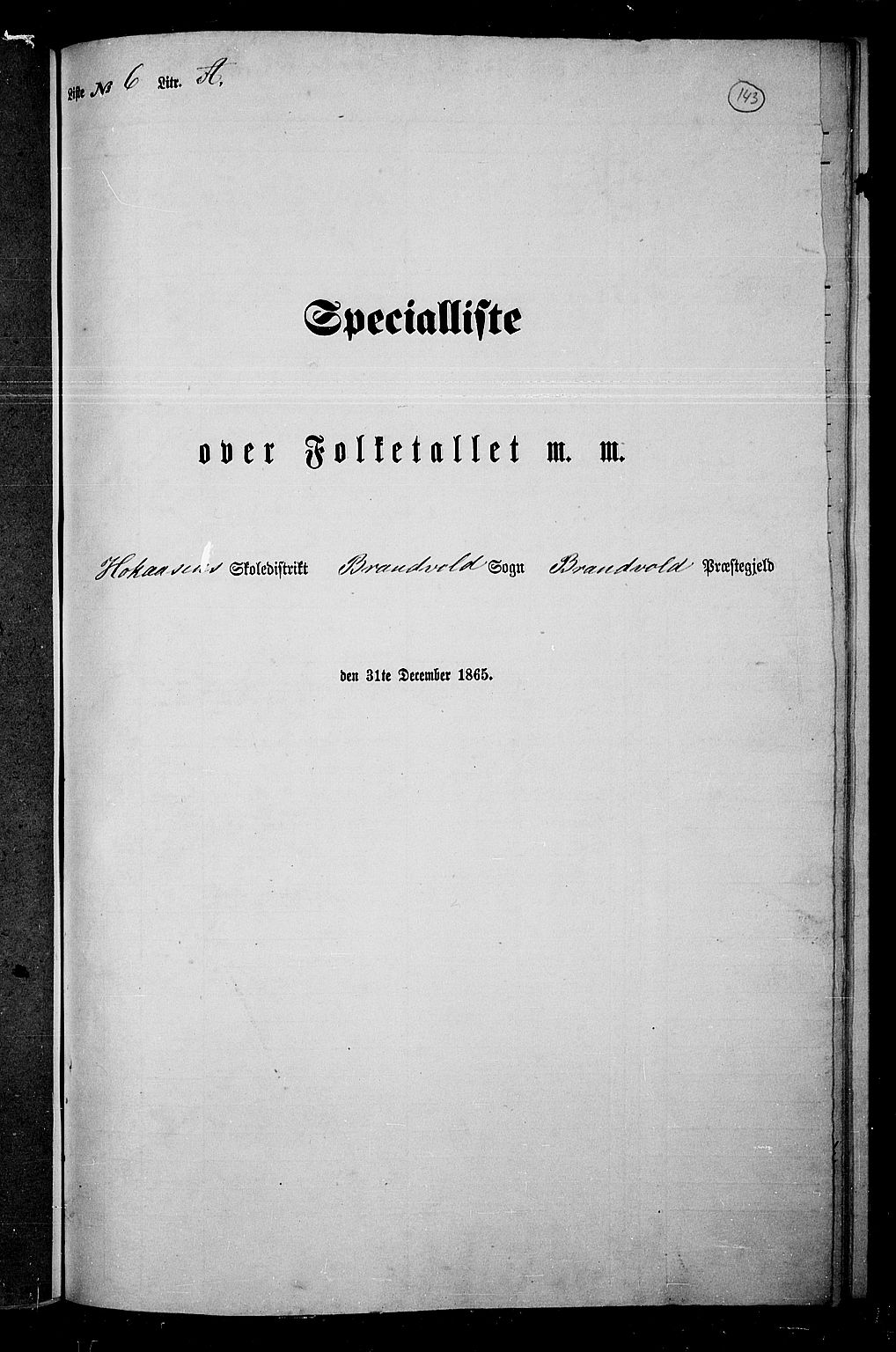 RA, Folketelling 1865 for 0422P Brandval prestegjeld, 1865, s. 120