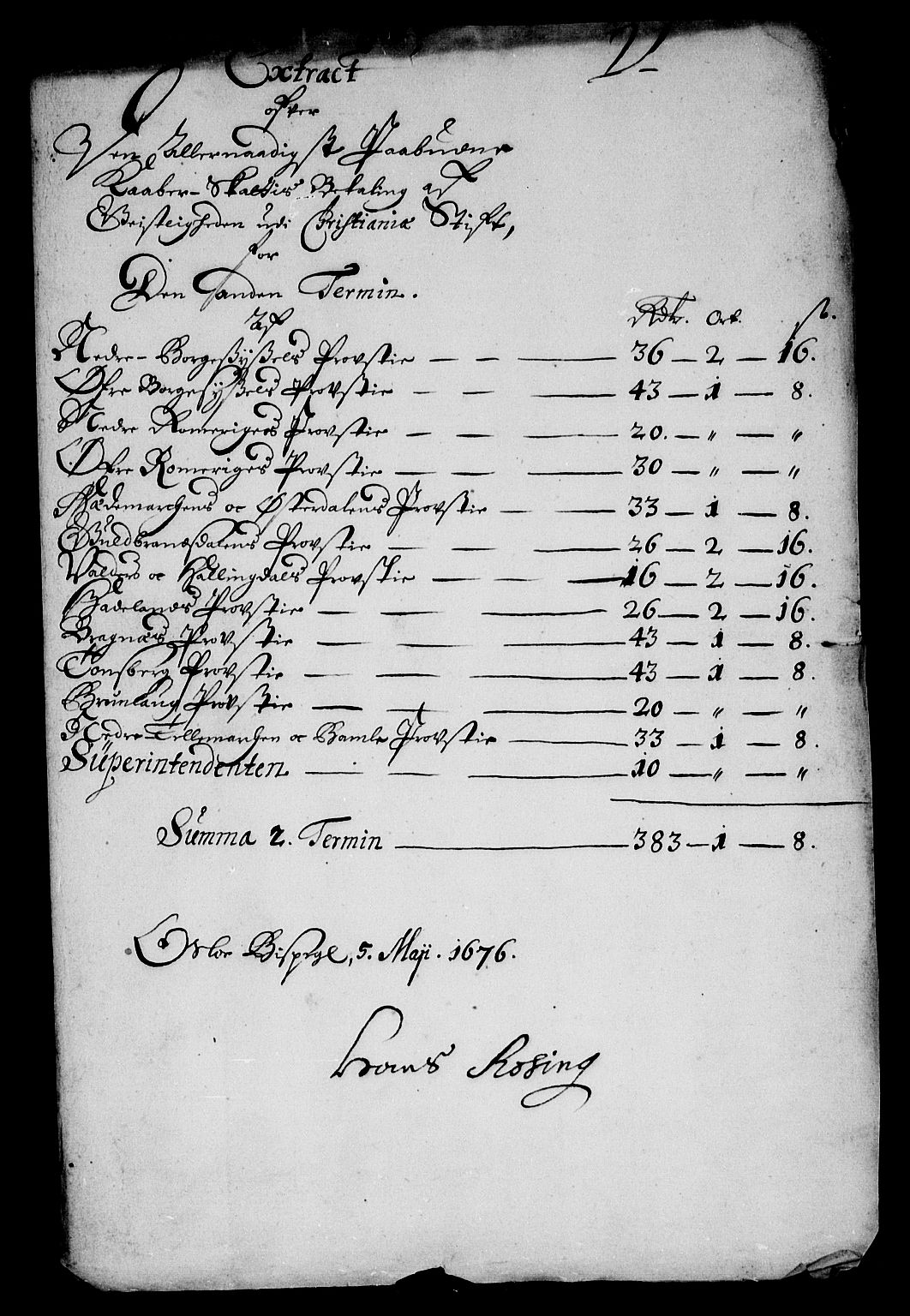 Rentekammeret inntil 1814, Reviderte regnskaper, Stiftamtstueregnskaper, Landkommissariatet på Akershus og Akershus stiftamt, AV/RA-EA-5869/R/Rb/L0111: Akershus stiftamt, 1675