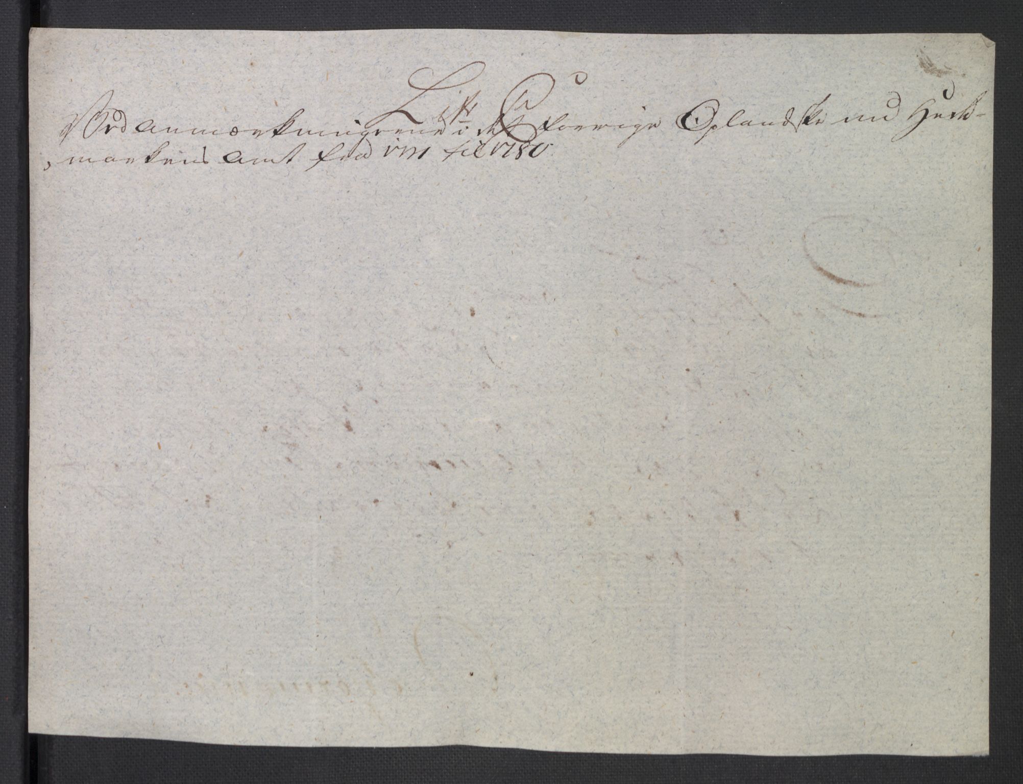 Rentekammeret inntil 1814, Reviderte regnskaper, Mindre regnskaper, RA/EA-4068/Rb/L0014: Opplands amt, 1771-1779, s. 601