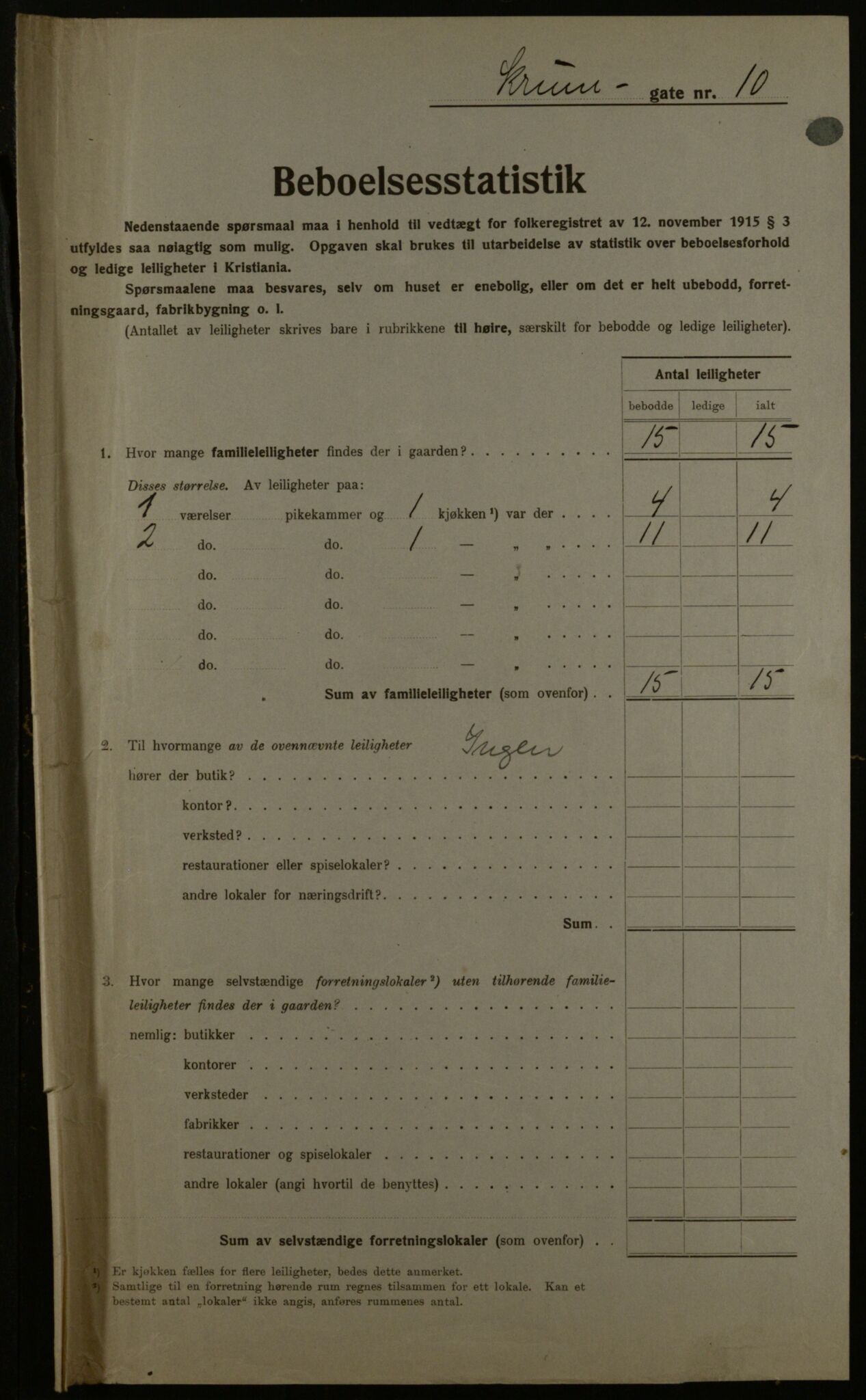 OBA, Kommunal folketelling 1.12.1923 for Kristiania, 1923, s. 61497