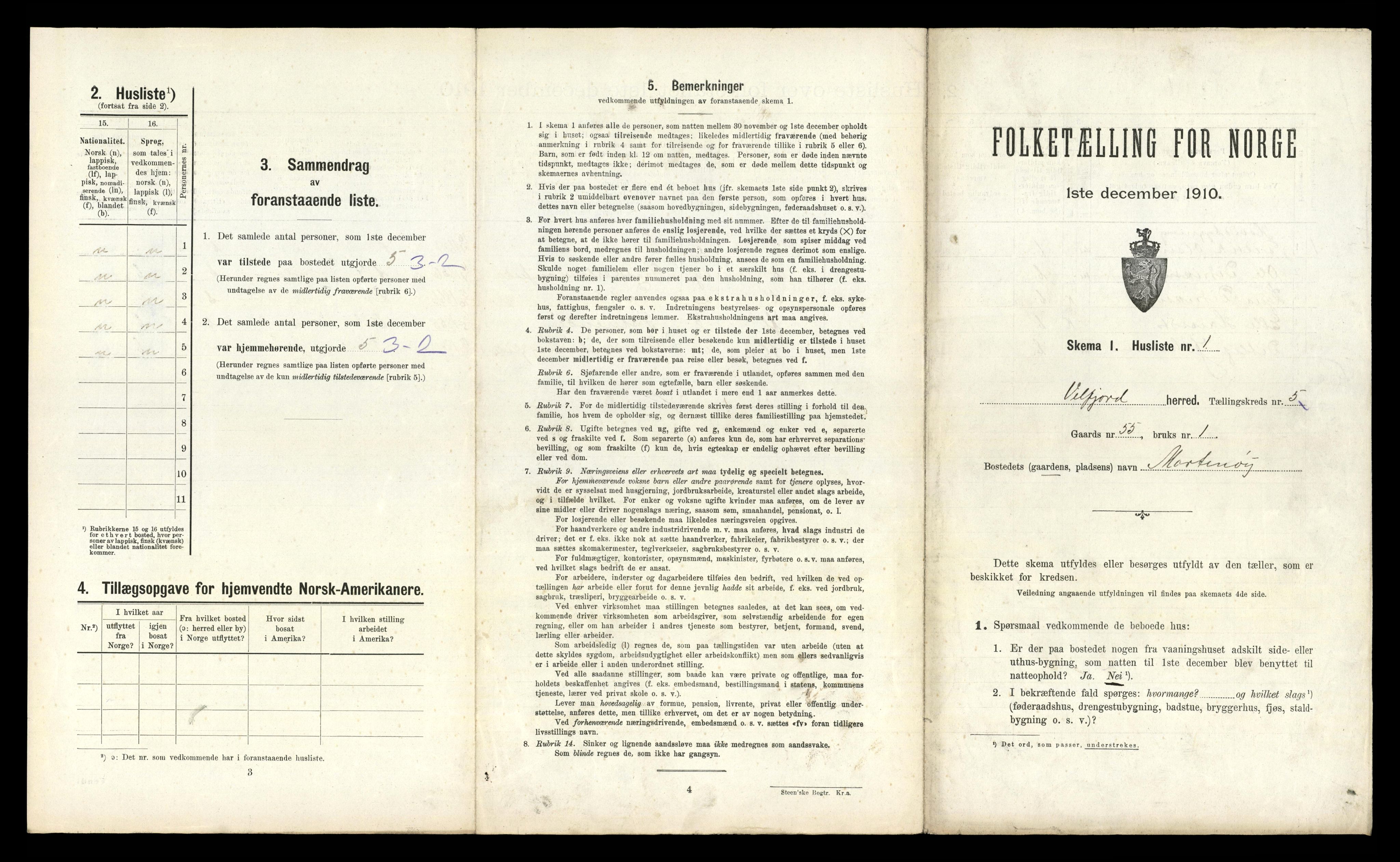 RA, Folketelling 1910 for 1813 Velfjord herred, 1910, s. 353