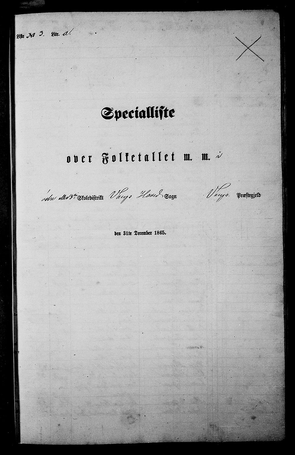 RA, Folketelling 1865 for 0545P Vang prestegjeld, 1865, s. 47