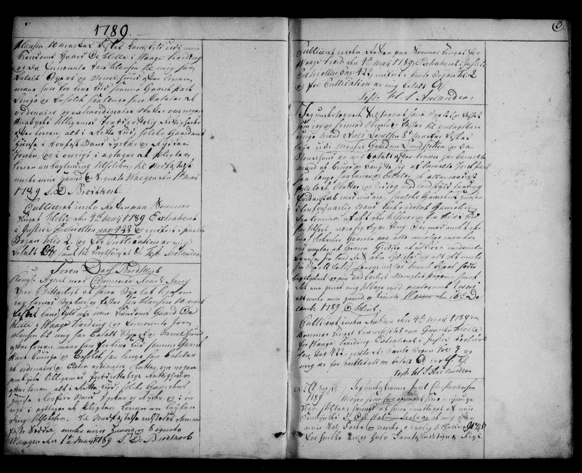 Vesterålen sorenskriveri, SAT/A-4180/1/2/2Ca/L0002: Pantebok nr. B, 1789-1795, s. 3