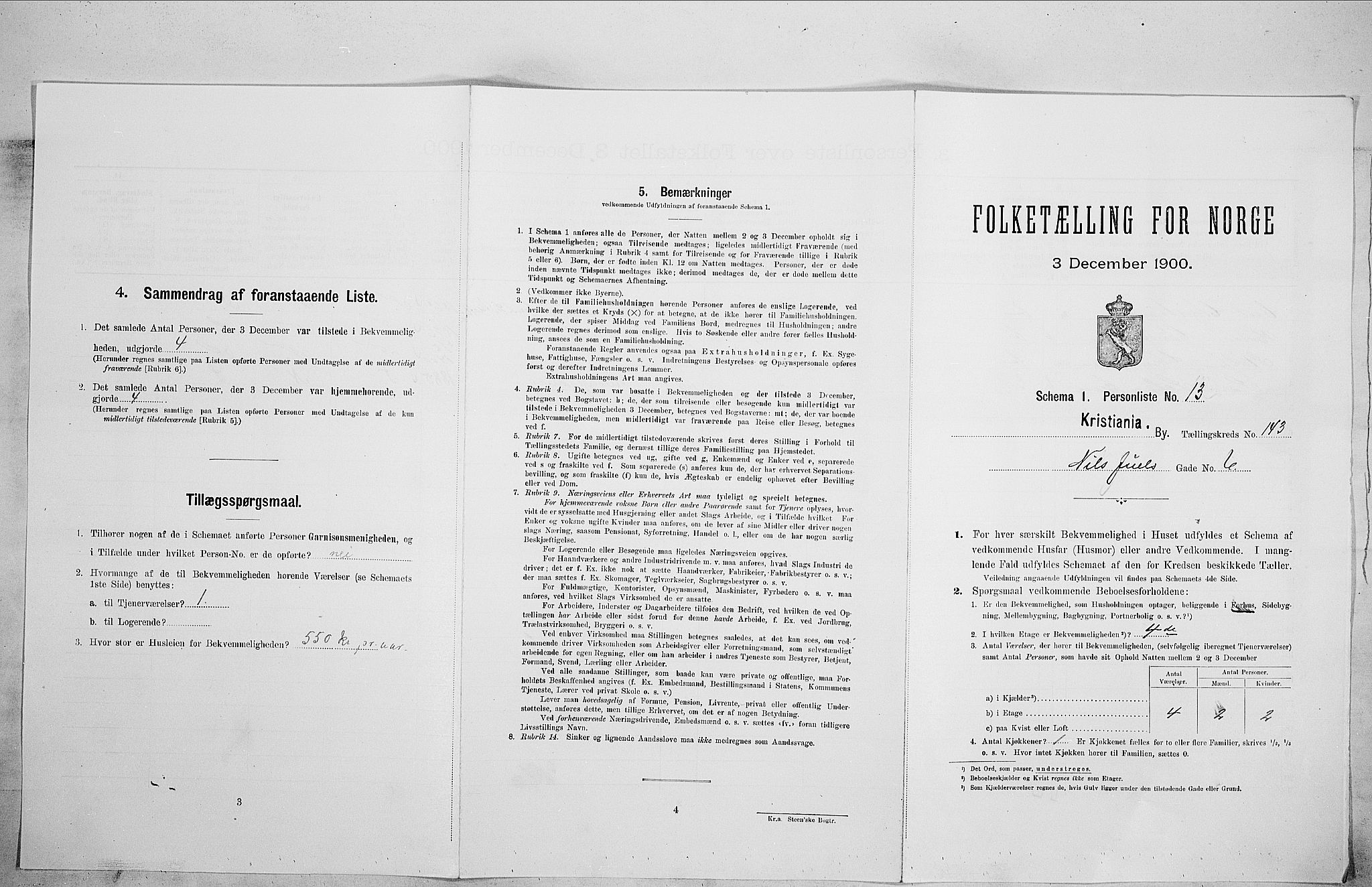 SAO, Folketelling 1900 for 0301 Kristiania kjøpstad, 1900, s. 63725