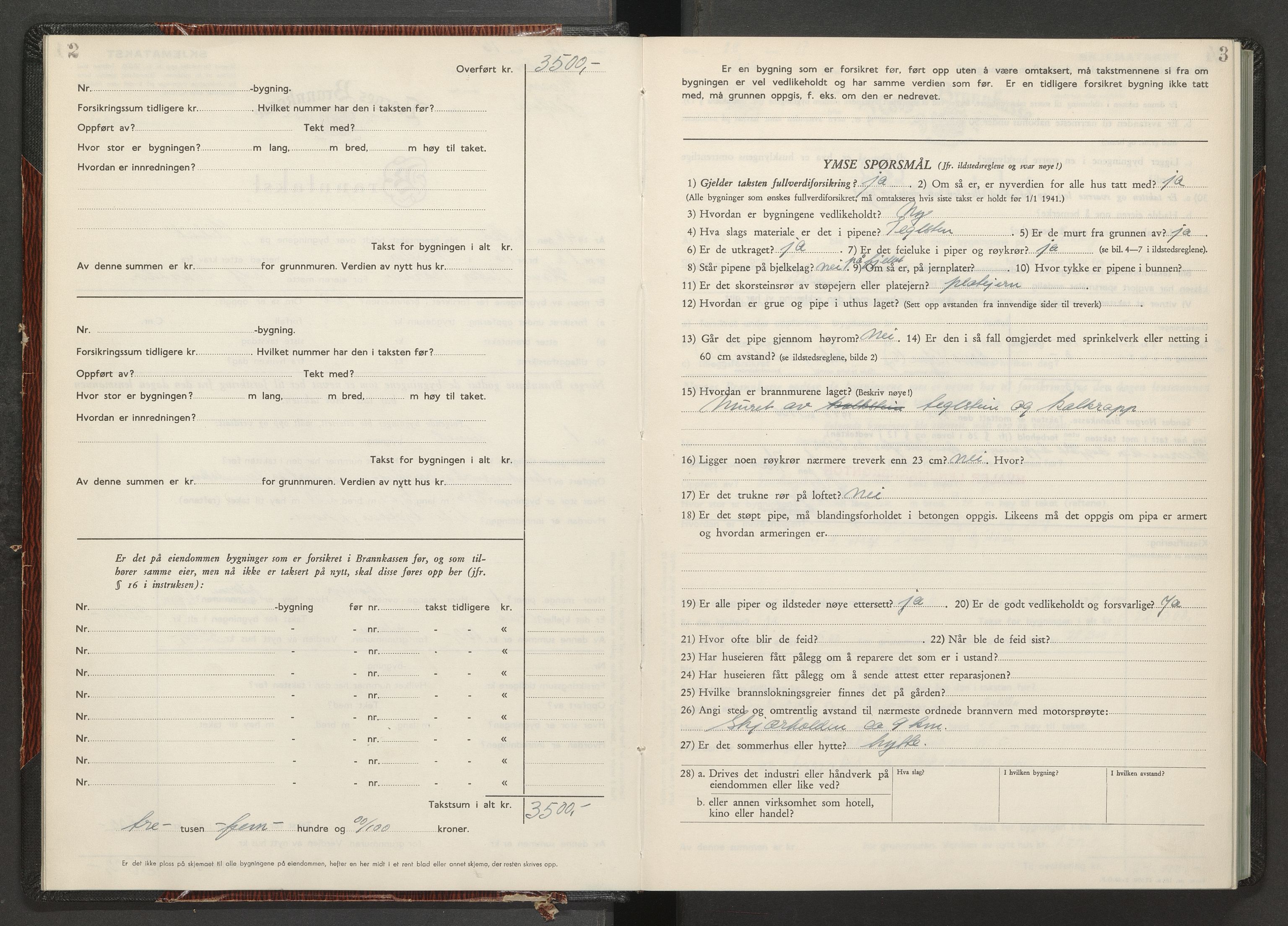 Norges brannkasse, branntakster Hvaler, AV/SAO-A-11364/F/Fb/L0004: Branntakstprotokoll, 1948-1955