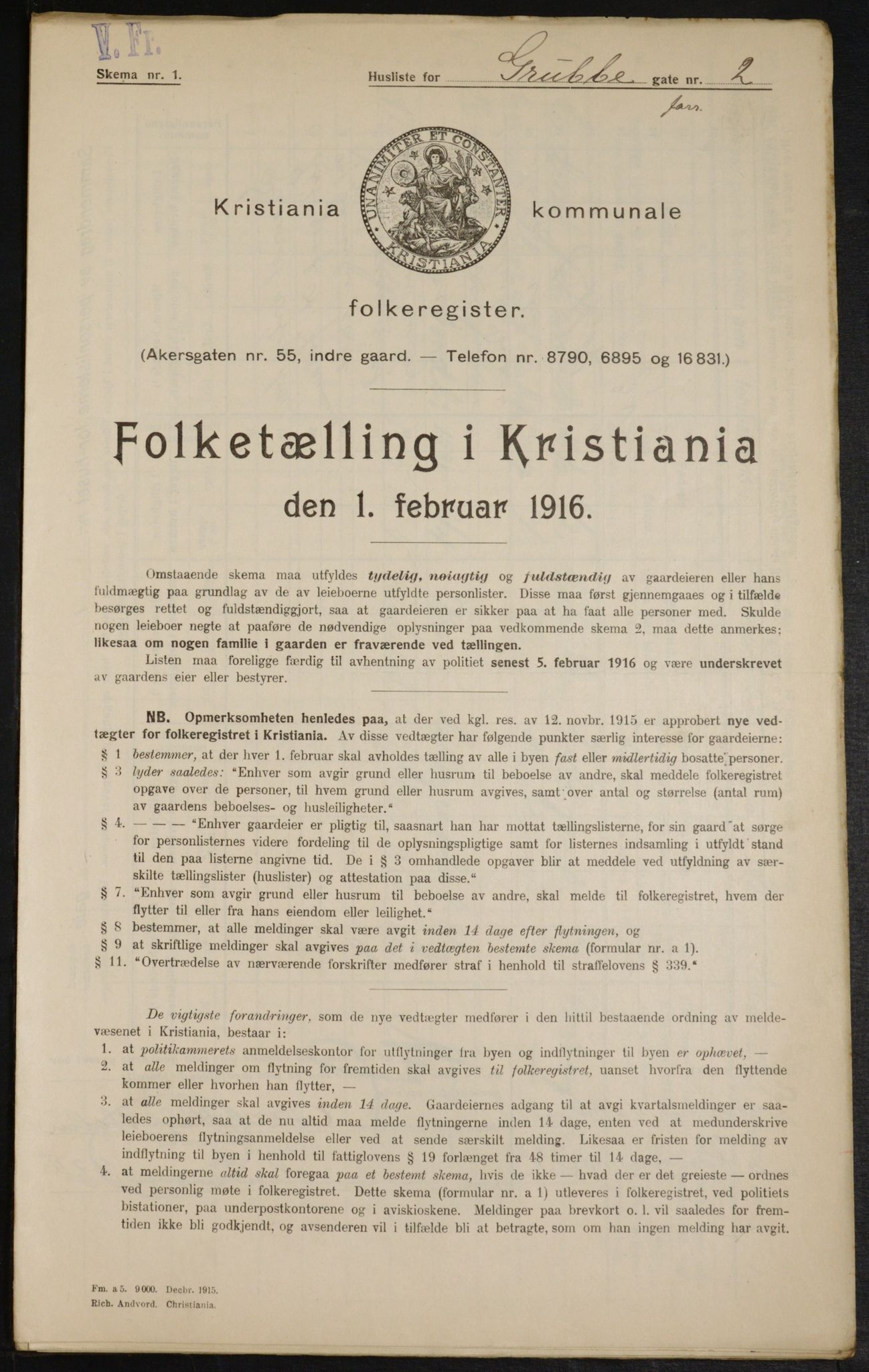 OBA, Kommunal folketelling 1.2.1916 for Kristiania, 1916, s. 30732