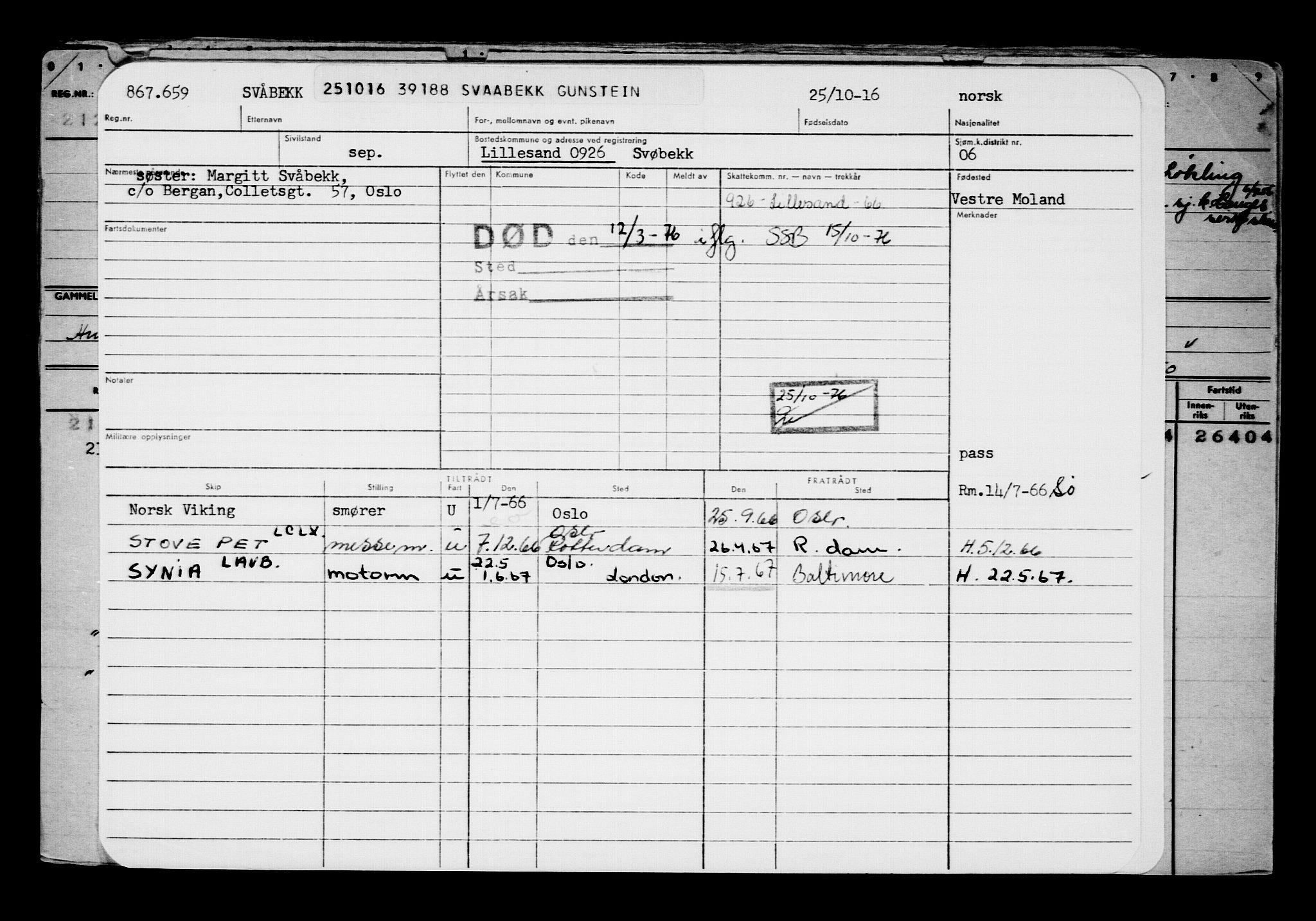 Direktoratet for sjømenn, AV/RA-S-3545/G/Gb/L0143: Hovedkort, 1916, s. 433