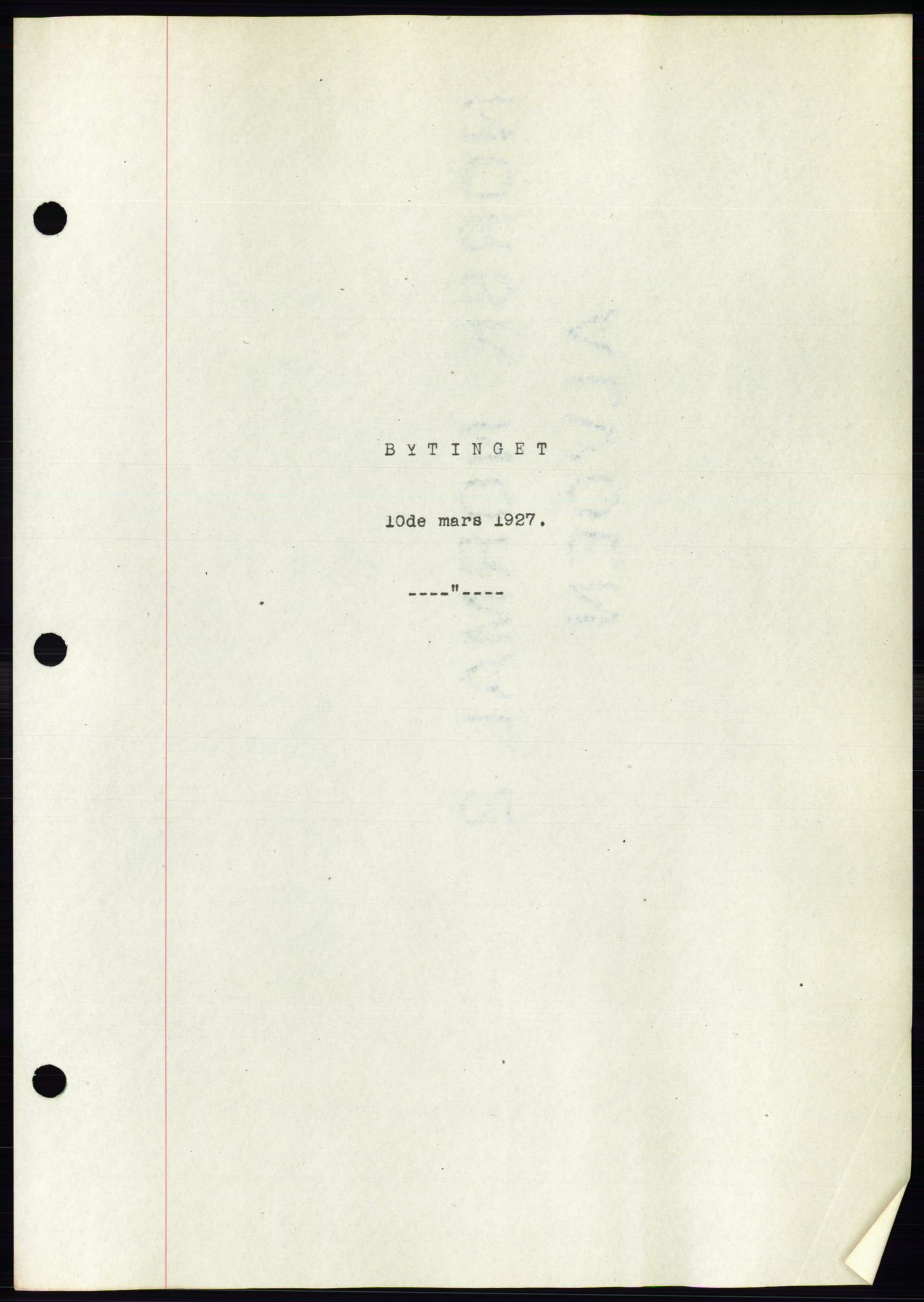 Ålesund byfogd, AV/SAT-A-4384: Pantebok nr. 21, 1926-1927, Tingl.dato: 10.03.1927