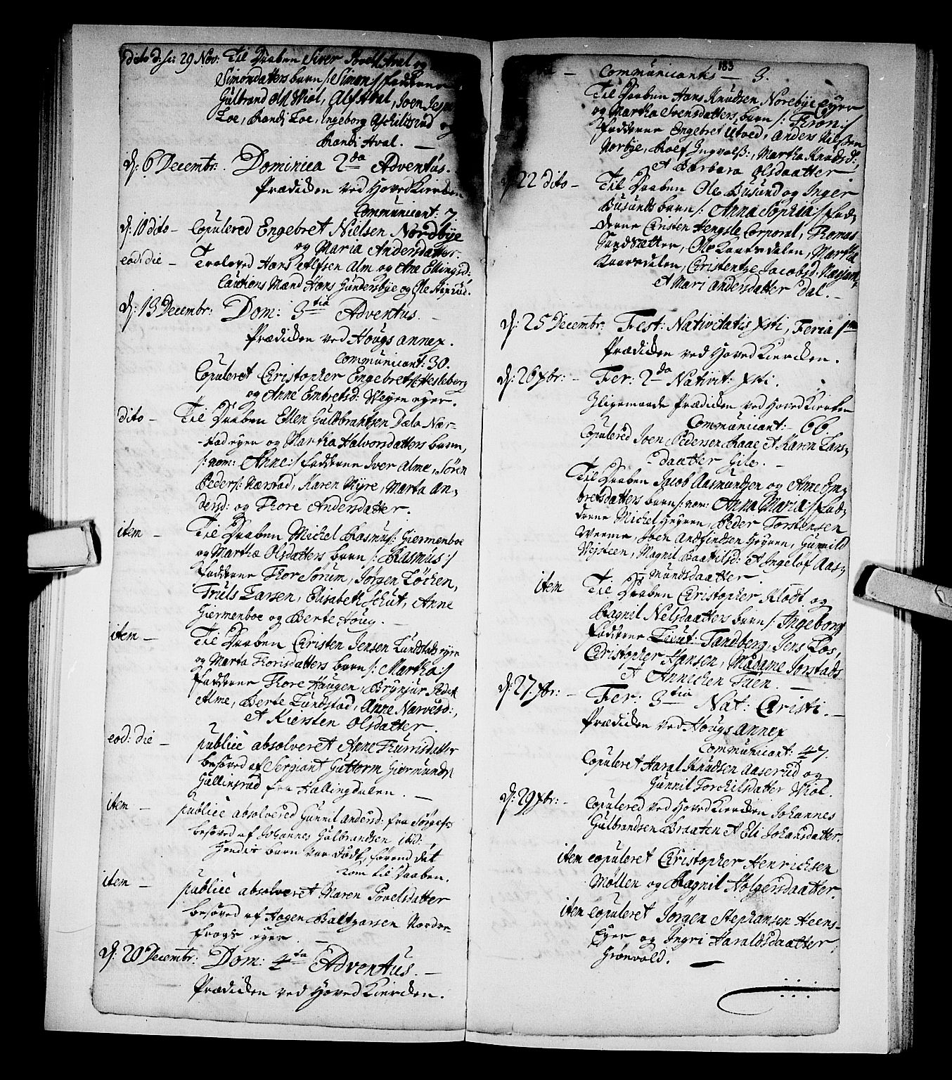 Norderhov kirkebøker, AV/SAKO-A-237/F/Fa/L0002a: Ministerialbok nr. 2A, 1716-1725, s. 182-183