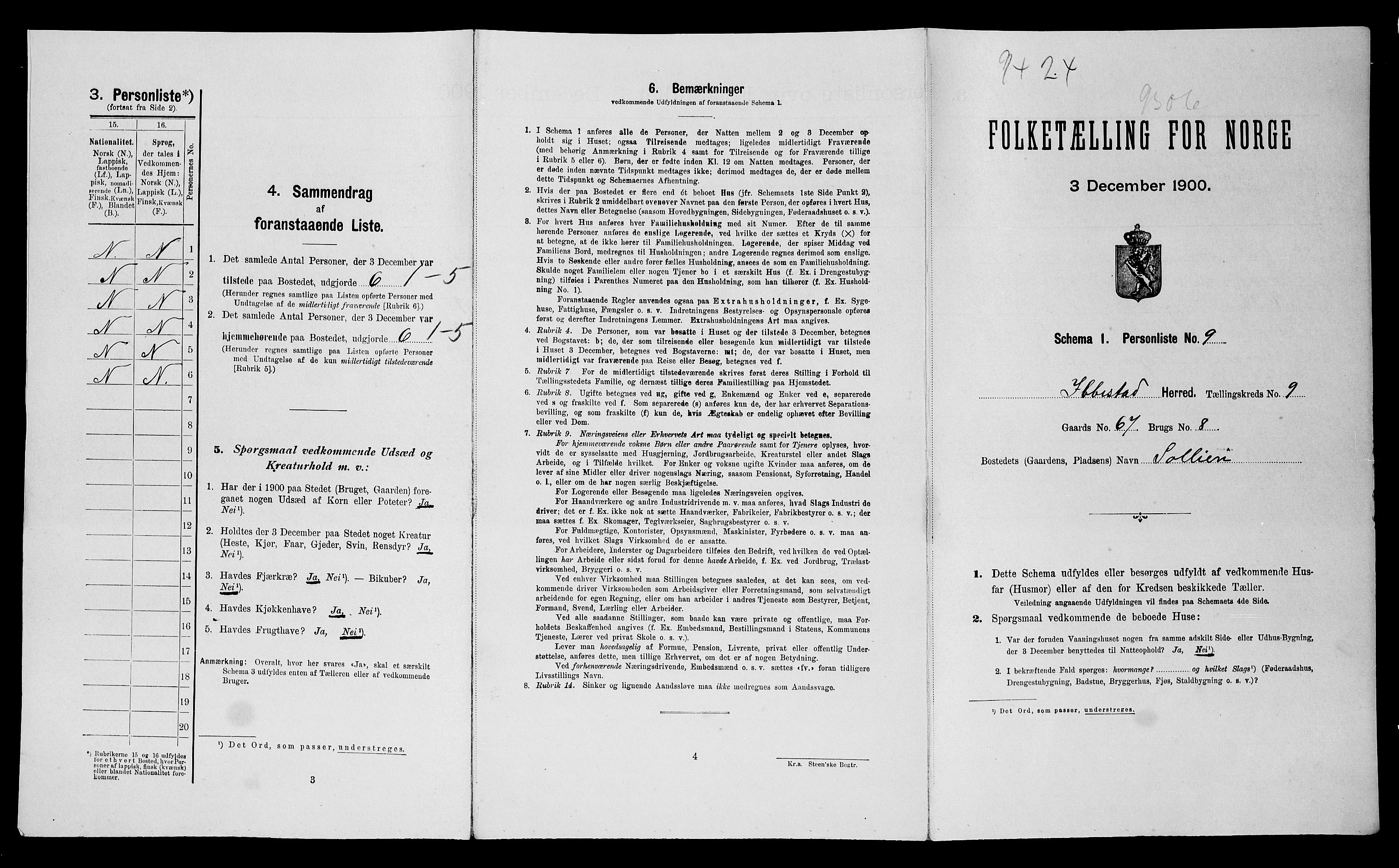 SATØ, Folketelling 1900 for 1917 Ibestad herred, 1900, s. 97
