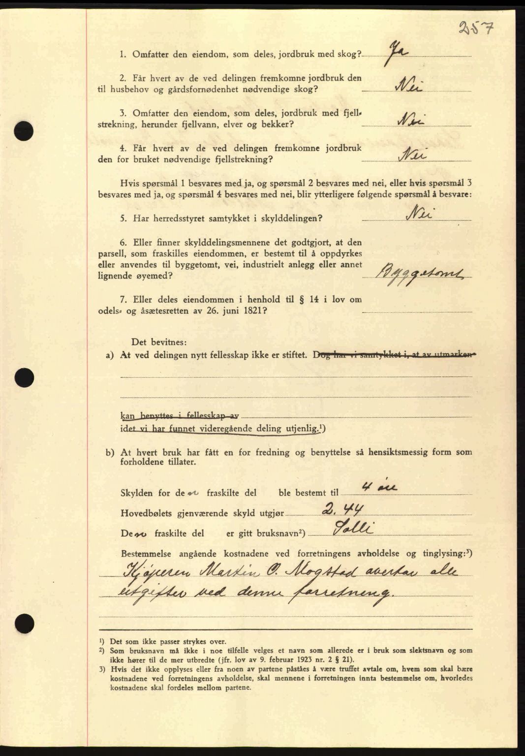 Nordmøre sorenskriveri, AV/SAT-A-4132/1/2/2Ca: Pantebok nr. A94, 1942-1943, Dagboknr: 3093/1942