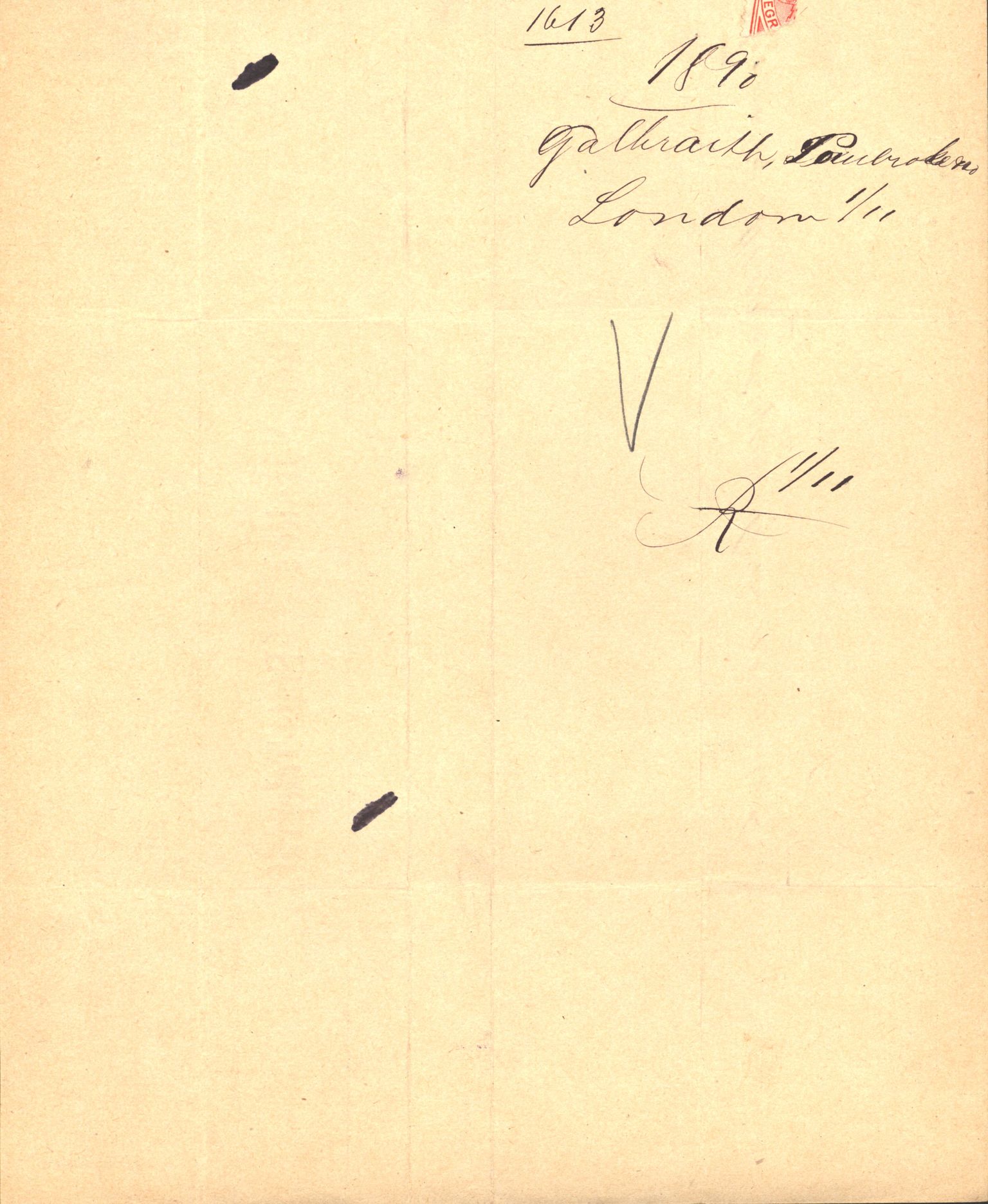 Pa 63 - Østlandske skibsassuranceforening, VEMU/A-1079/G/Ga/L0025/0004: Havaridokumenter / Imanuel, Hefhi, Guldregn, Haabet, Harald, Windsor, 1890, s. 28