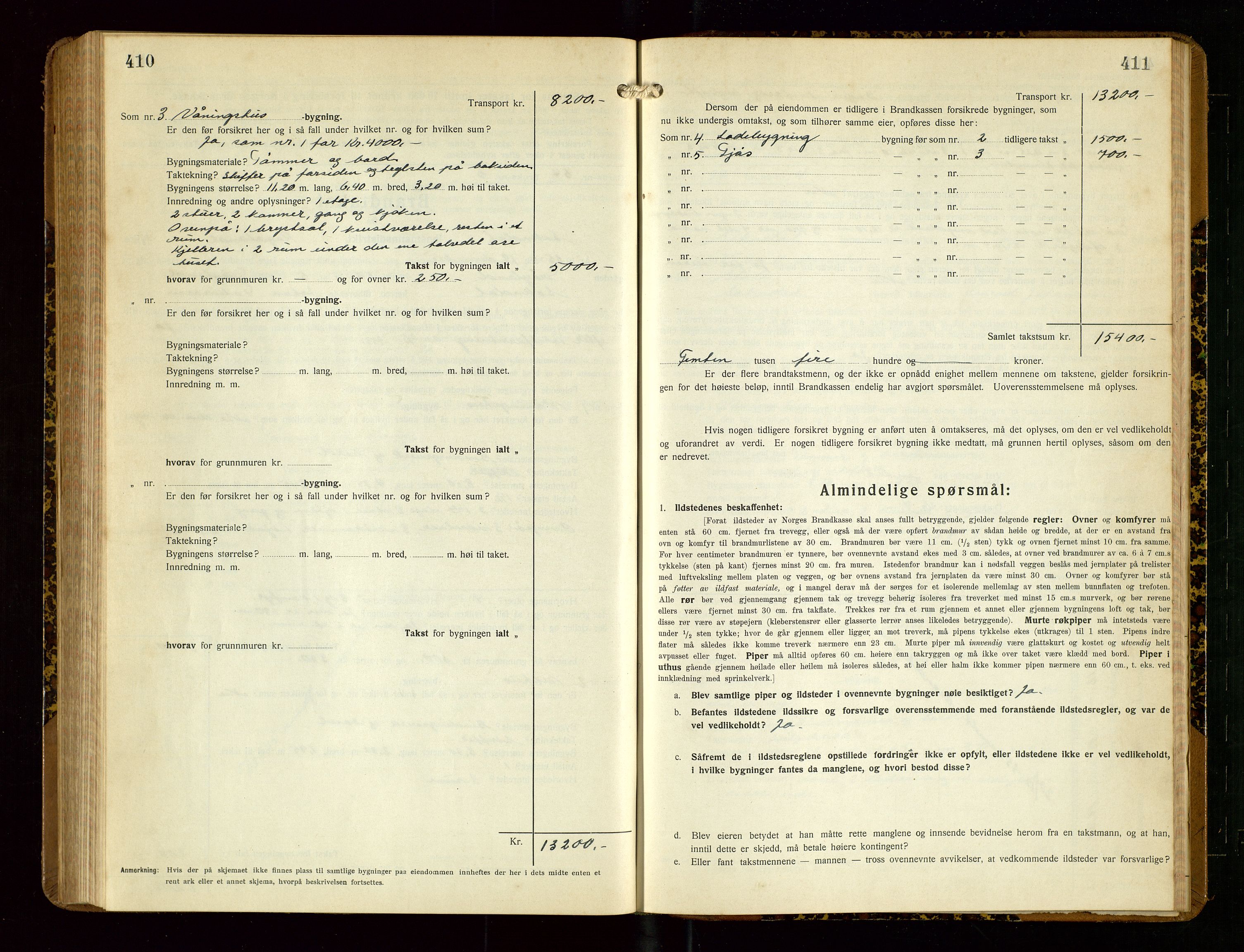 Sokndal lensmannskontor, SAST/A-100417/Gob/L0007: "Brandtakst-Protokoll", 1930-1936, s. 410-411