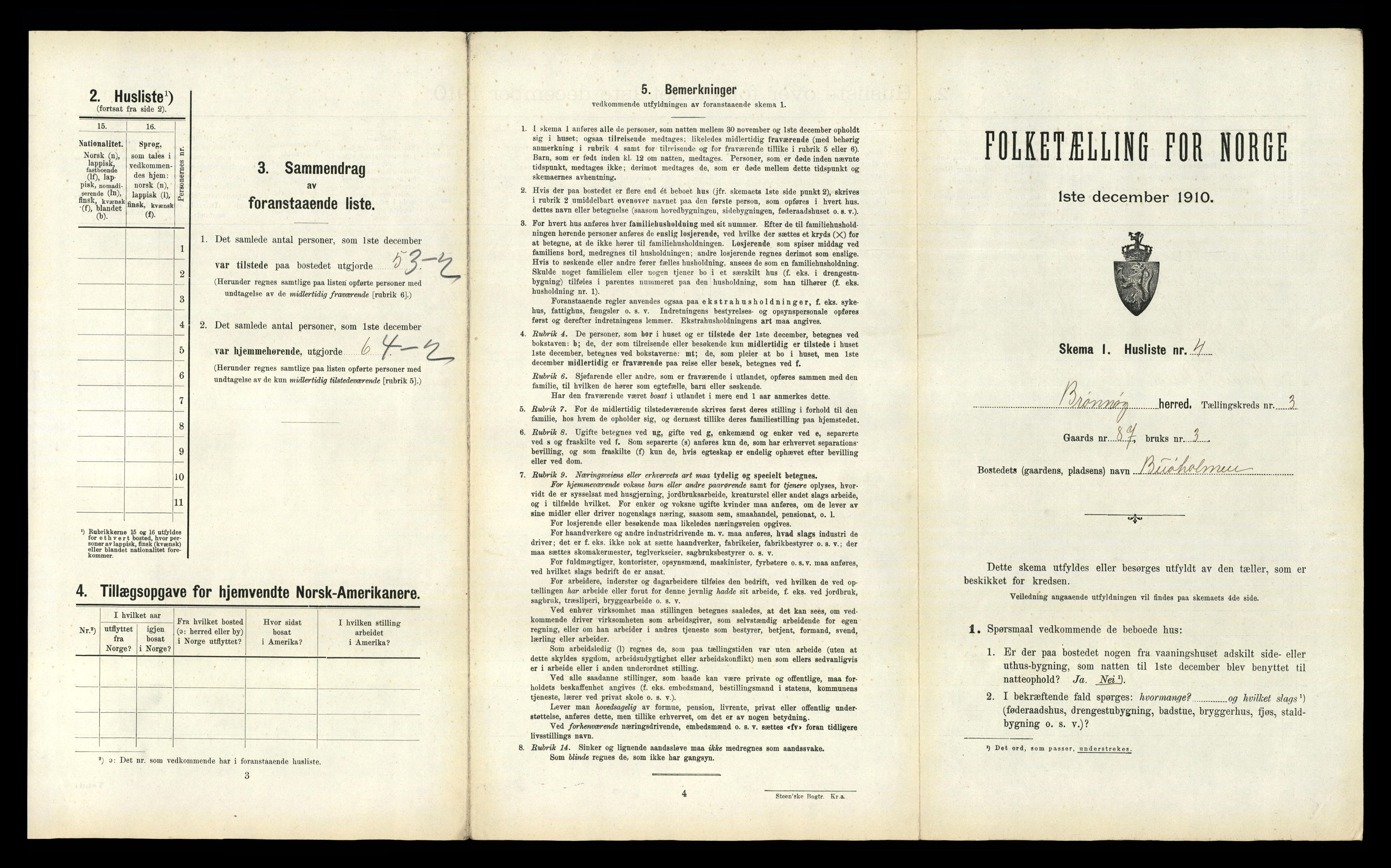 RA, Folketelling 1910 for 1814 Brønnøy herred, 1910, s. 193