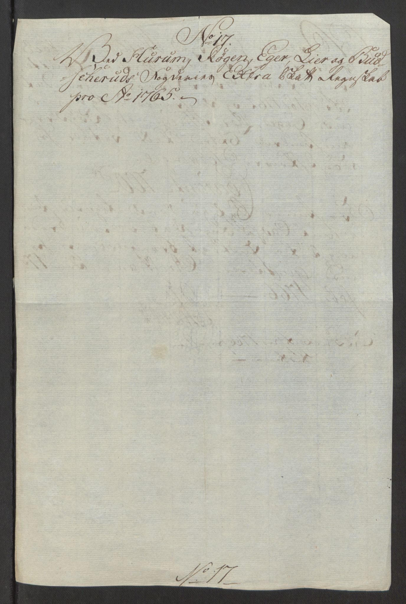 Rentekammeret inntil 1814, Reviderte regnskaper, Fogderegnskap, AV/RA-EA-4092/R31/L1834: Ekstraskatten Hurum, Røyken, Eiker, Lier og Buskerud, 1765, s. 472