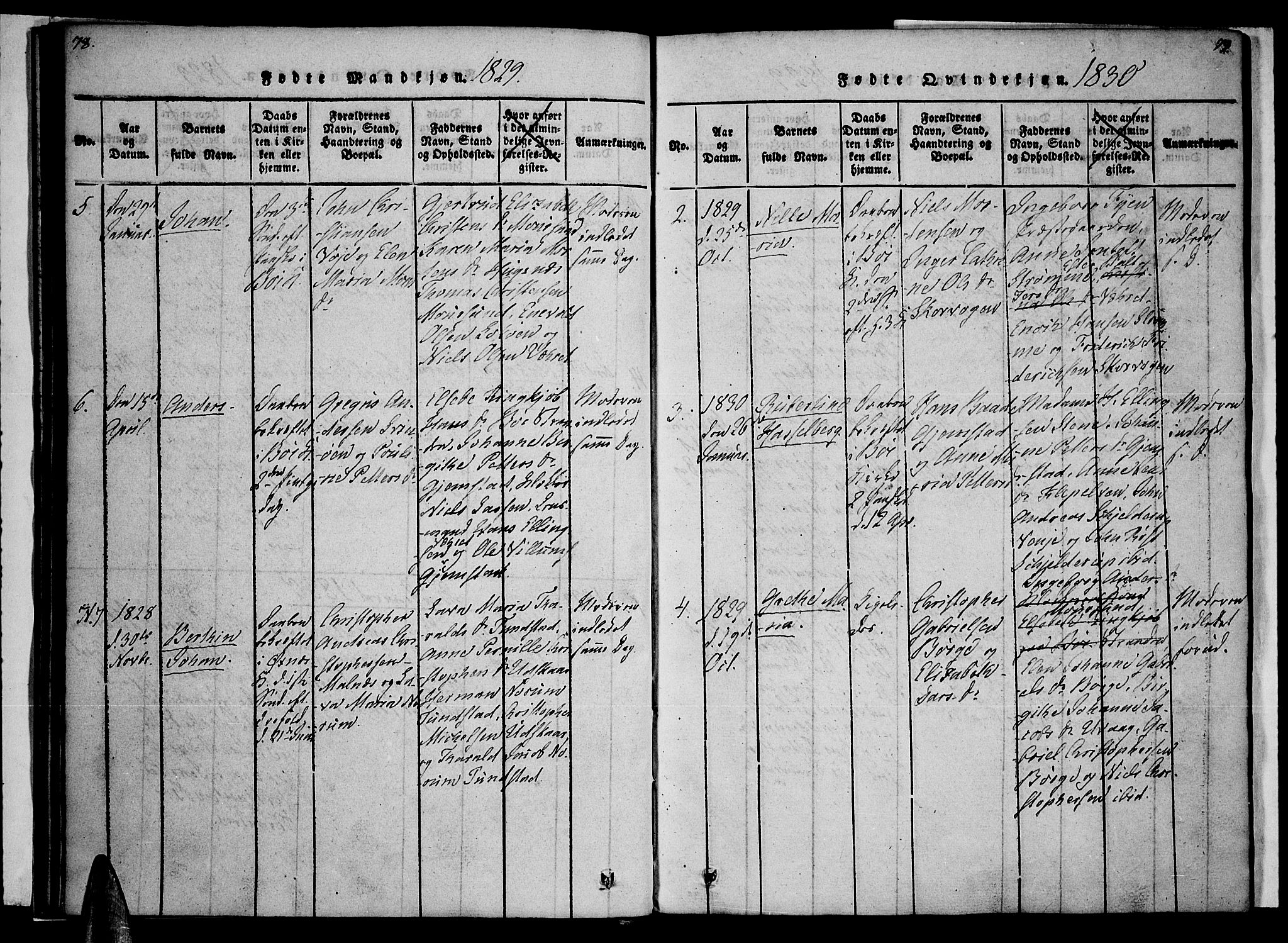 Ministerialprotokoller, klokkerbøker og fødselsregistre - Nordland, AV/SAT-A-1459/891/L1298: Ministerialbok nr. 891A03, 1820-1840, s. 78-79