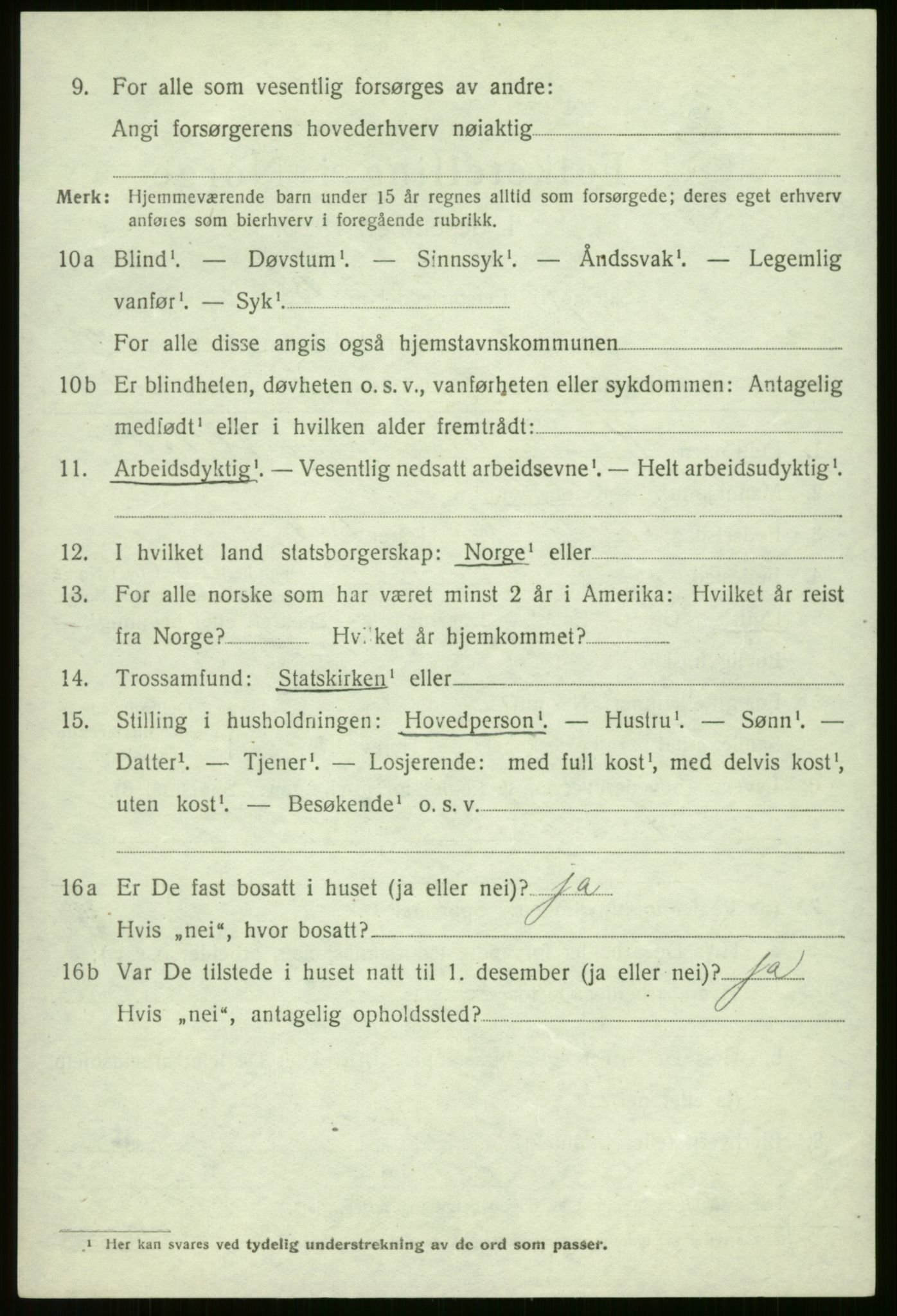 SAB, Folketelling 1920 for 1235 Voss herred, 1920, s. 11046