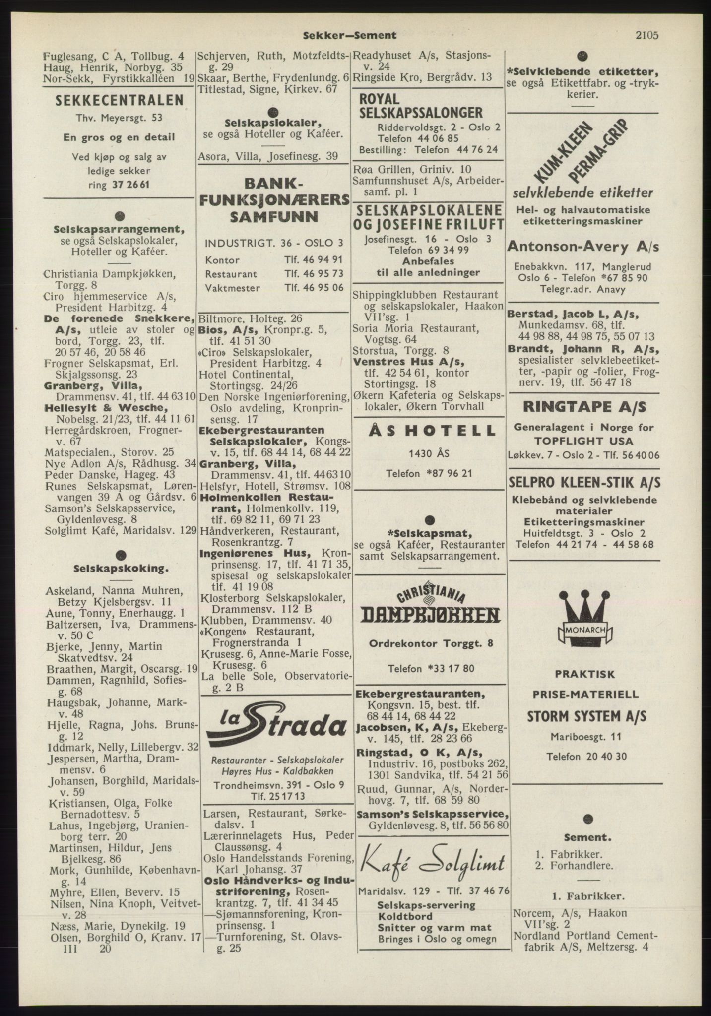 Kristiania/Oslo adressebok, PUBL/-, 1970-1971, s. 2105