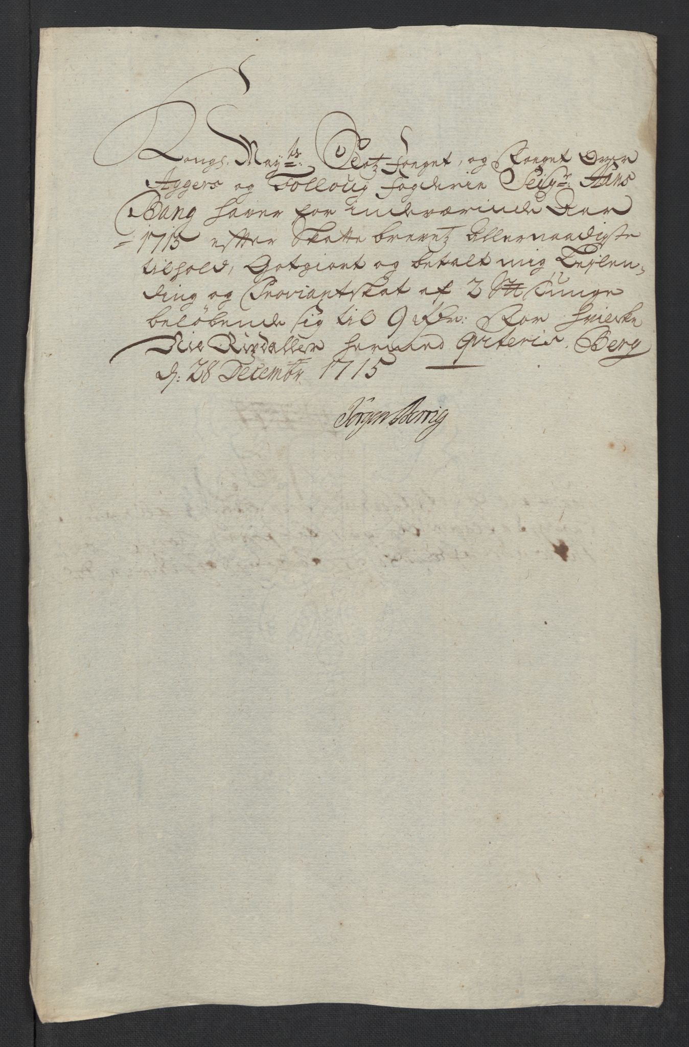 Rentekammeret inntil 1814, Reviderte regnskaper, Fogderegnskap, AV/RA-EA-4092/R10/L0453: Fogderegnskap Aker og Follo, 1715, s. 243