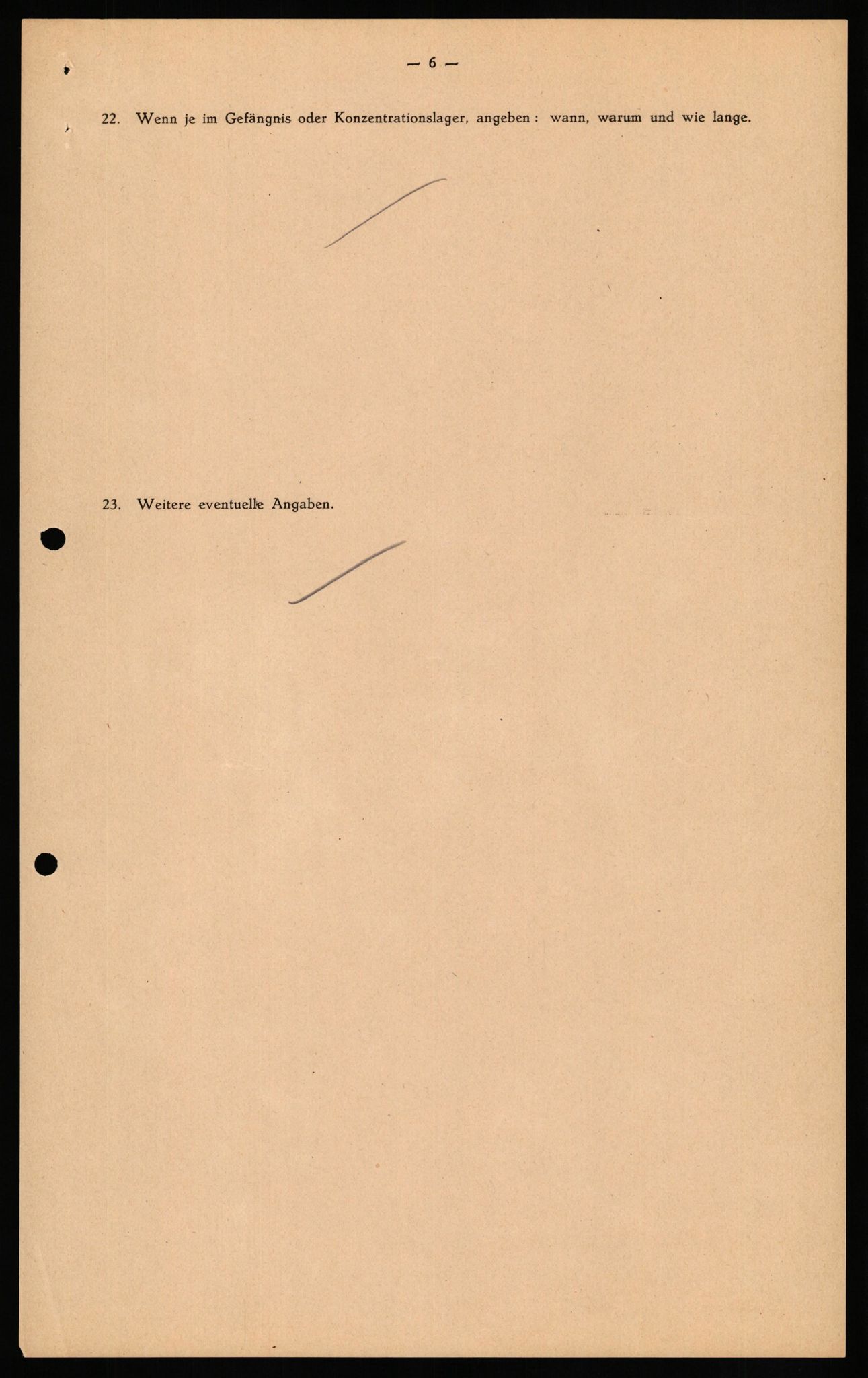 Forsvaret, Forsvarets overkommando II, RA/RAFA-3915/D/Db/L0029: CI Questionaires. Tyske okkupasjonsstyrker i Norge. Tyskere., 1945-1946, s. 15