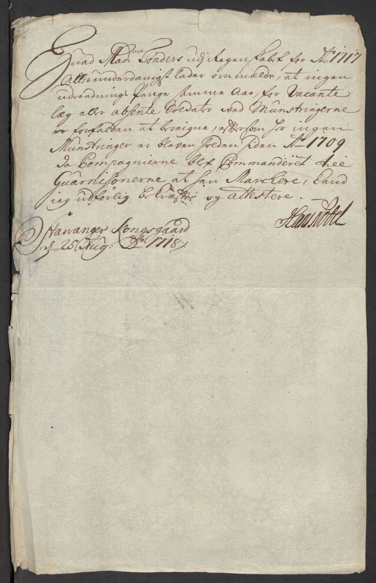 Rentekammeret inntil 1814, Reviderte regnskaper, Fogderegnskap, RA/EA-4092/R47/L2870: Fogderegnskap Ryfylke, 1717, s. 98