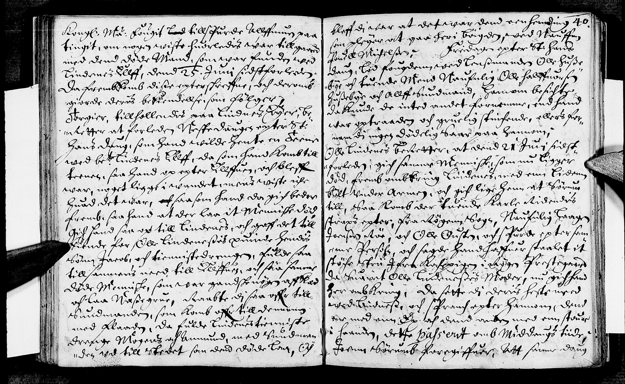 Lier, Røyken og Hurum sorenskriveri, AV/SAKO-A-89/F/Fa/L0008: Tingbok, 1667, s. 40