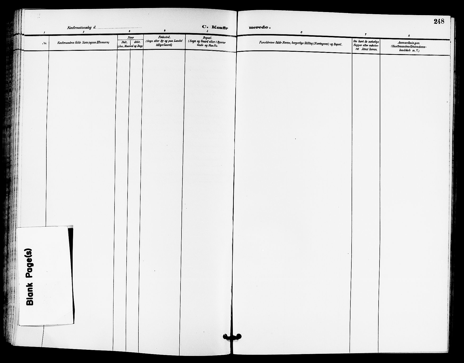 Horten kirkebøker, AV/SAKO-A-348/G/Ga/L0006: Klokkerbok nr. 6, 1896-1904, s. 248